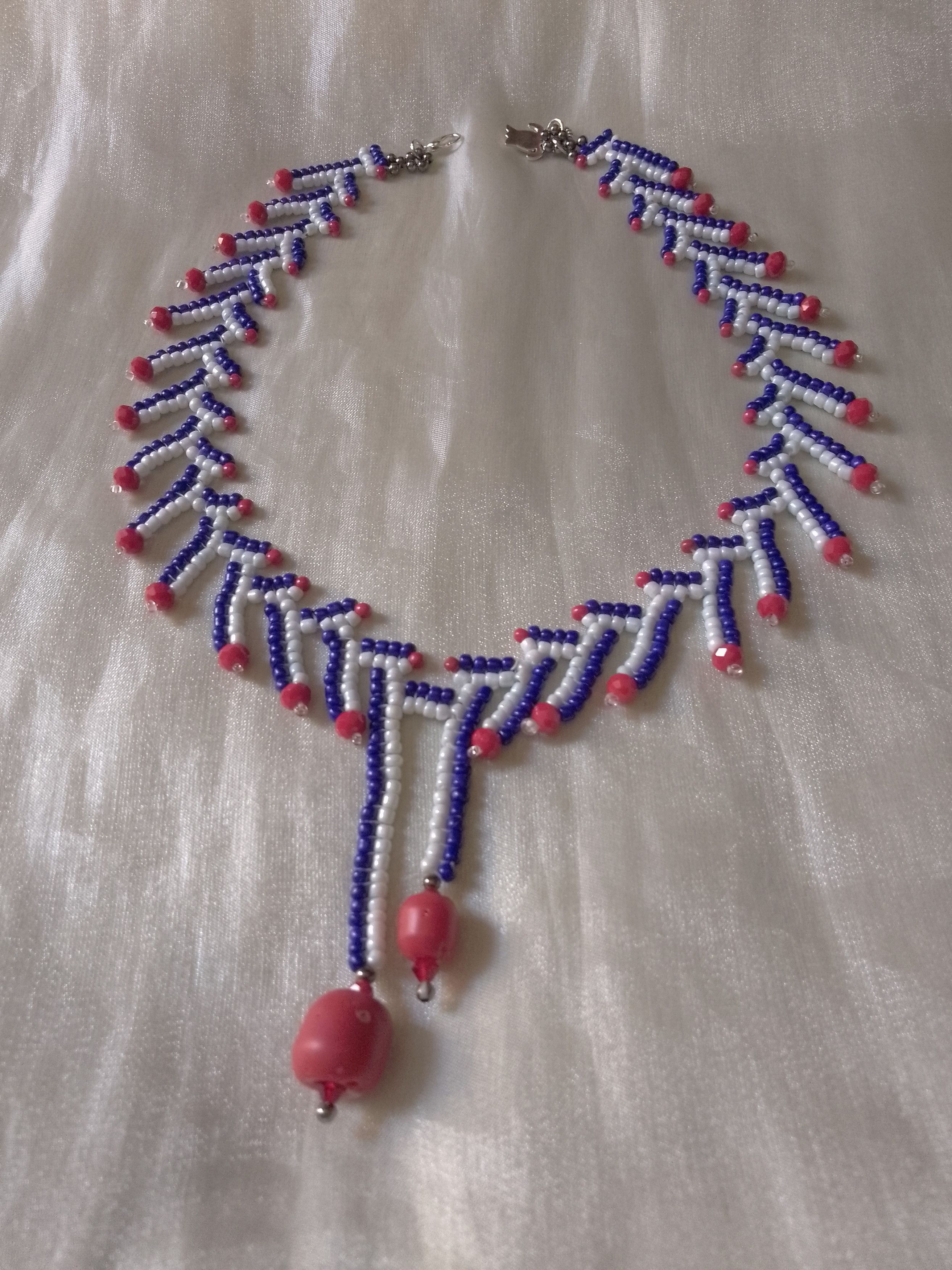 Handmade Ethnic necklace with red Bamboo coral Size ONE SIZE - 7 Thumbnail