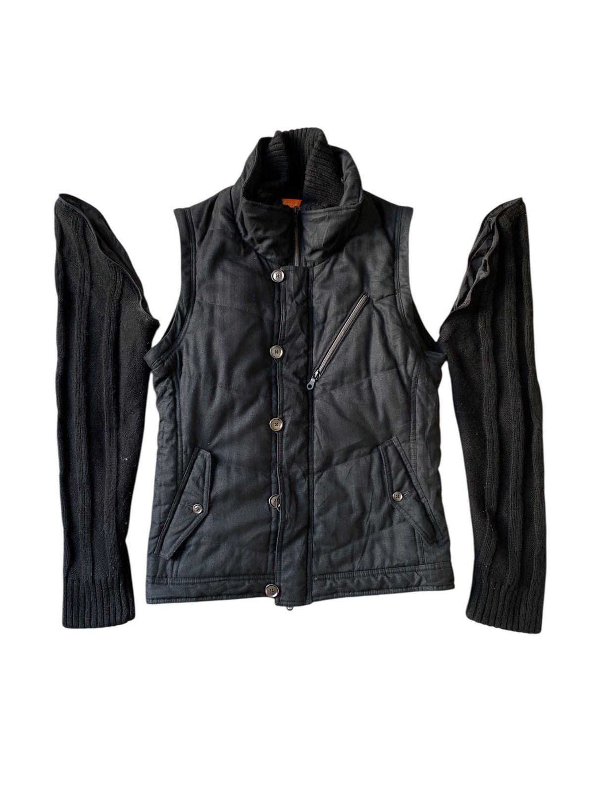 14th Addiction Phenium Hideaways Two Way Jacket Sleeve Knit Design Size US M / EU 48-50 / 2 - 1 Thumbnail