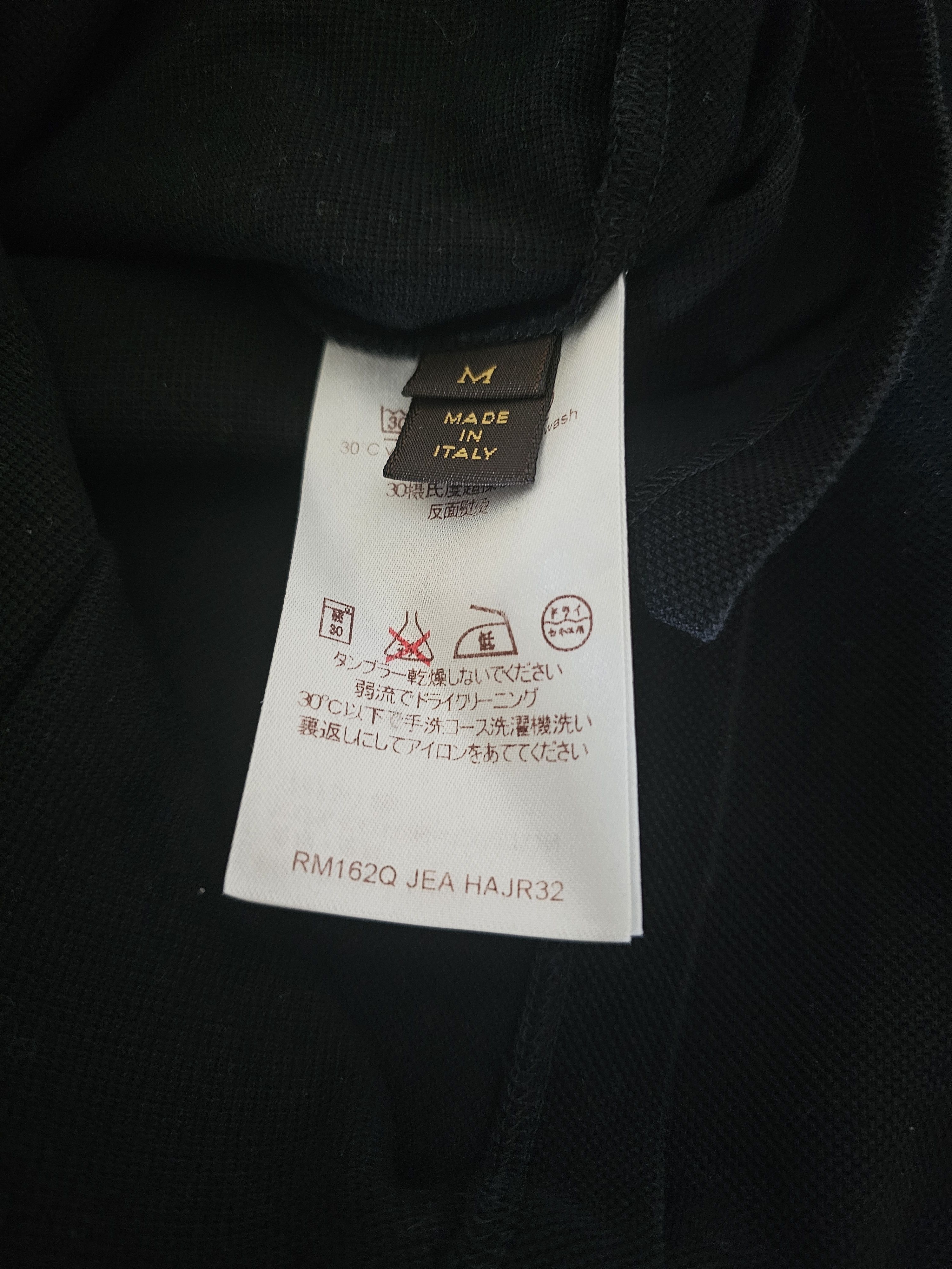Louis Vuitton Louis Vuitton Men's Black Polo Shirt Size M Size US M / EU 48-50 / 2 - 5 Thumbnail