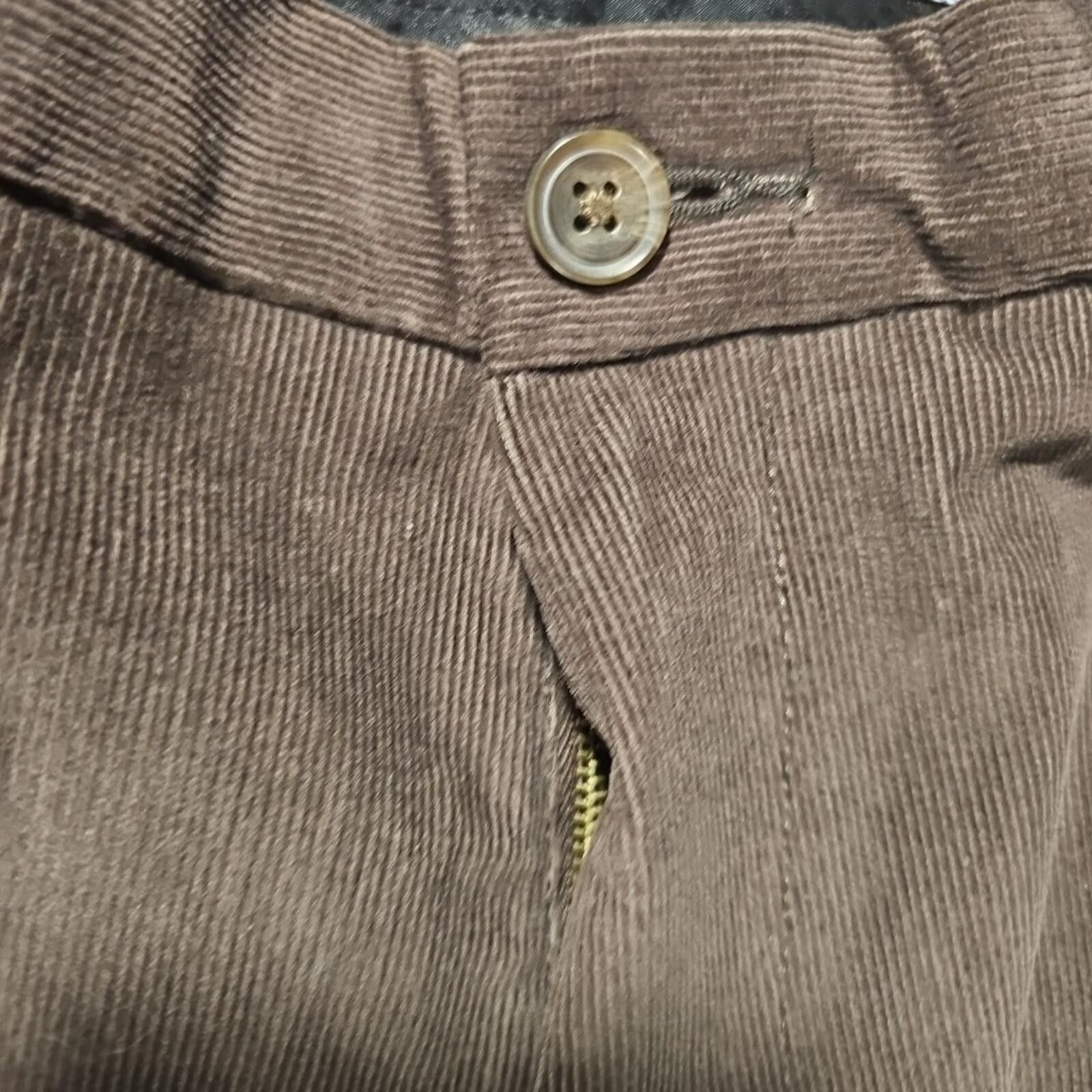 Haggar HAGGAR Classic Fit Brown Corduroy Pants 34x29 NWT NWD Size US 34 / EU 50 - 3 Thumbnail