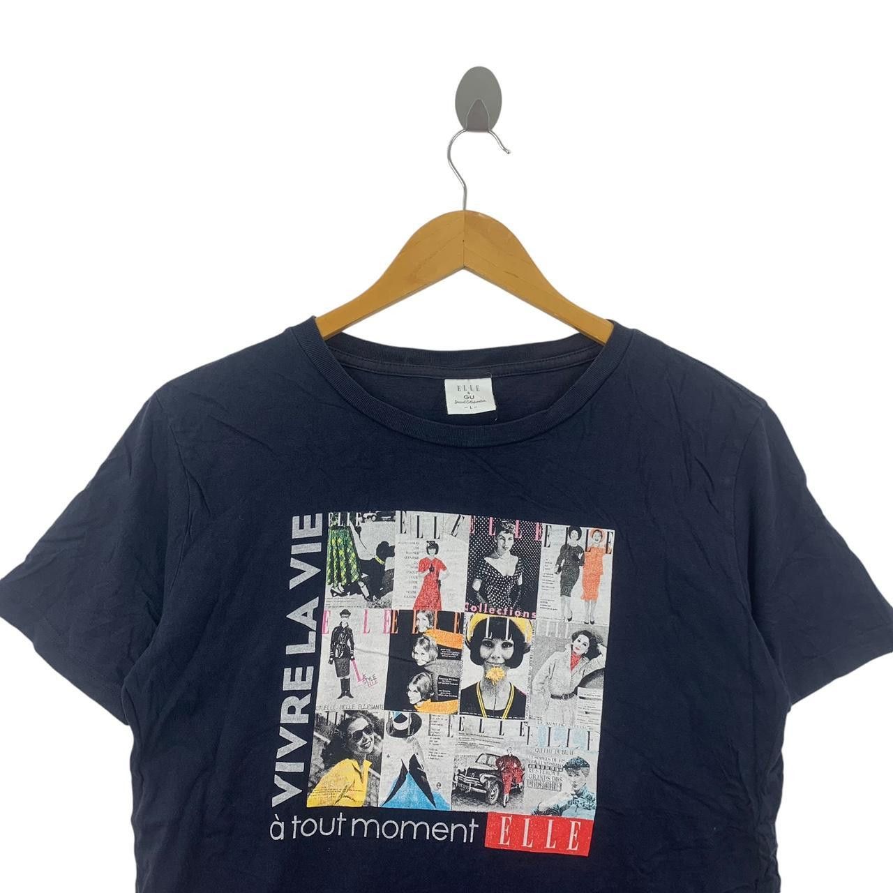 GU GU x ELLE PARIS Special Collection Vivre La Vie Tee Shirt Size US L / EU 52-54 / 3 - 2 Thumbnail