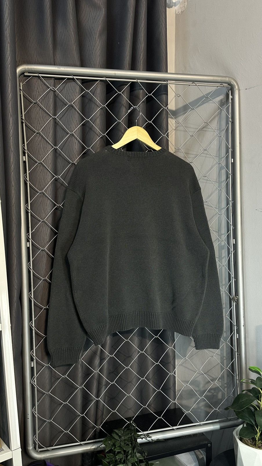 Polo Ralph Lauren Vintage Polo Ralph Lauren VNeck Cotton Knit Sweater Charcoal Size US L / EU 52-54 / 3 - 3 Thumbnail