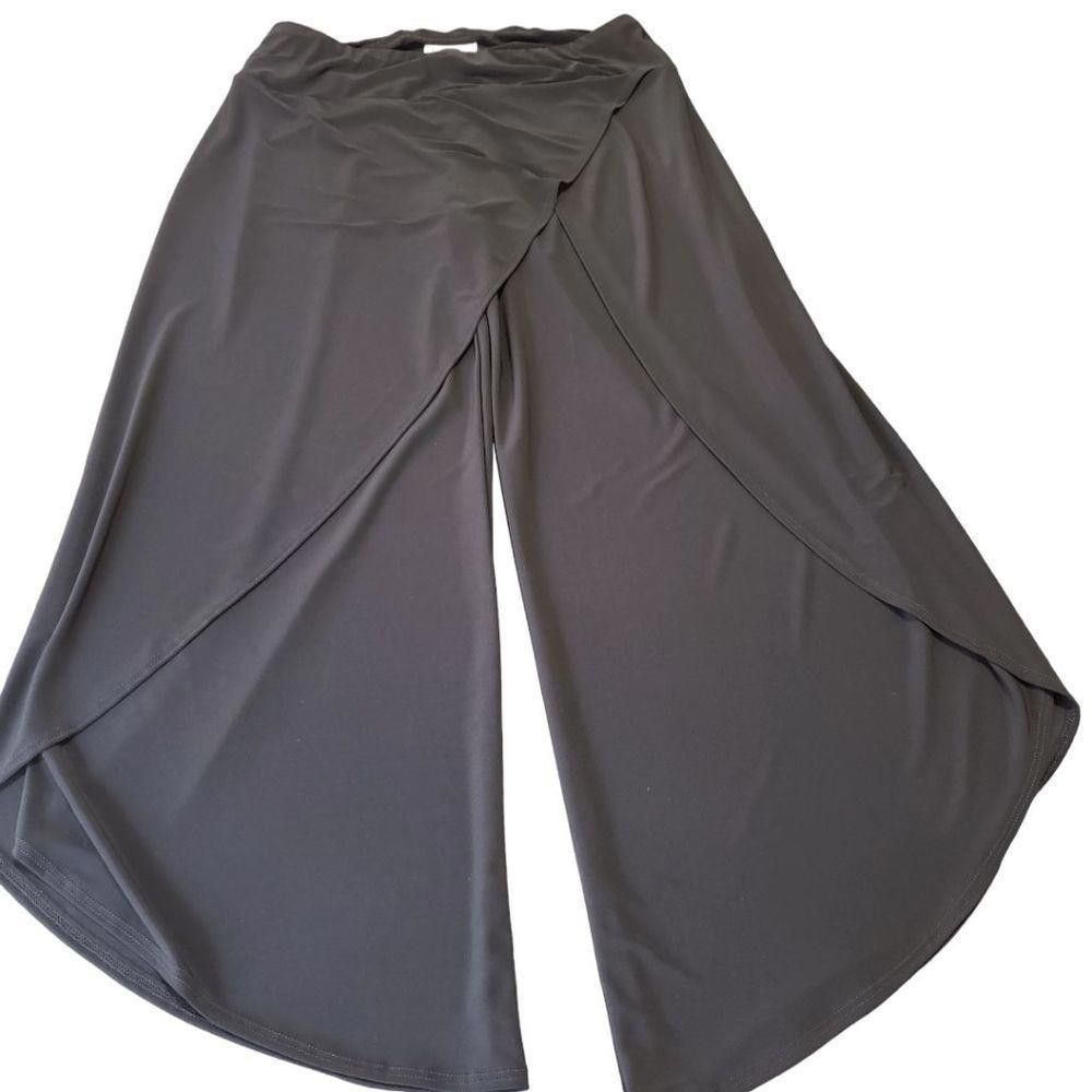 Designer CT1160a Patchington Ladies Large Flare Pant in Black Size 36" / US 14 / IT 50 - 2 Thumbnail