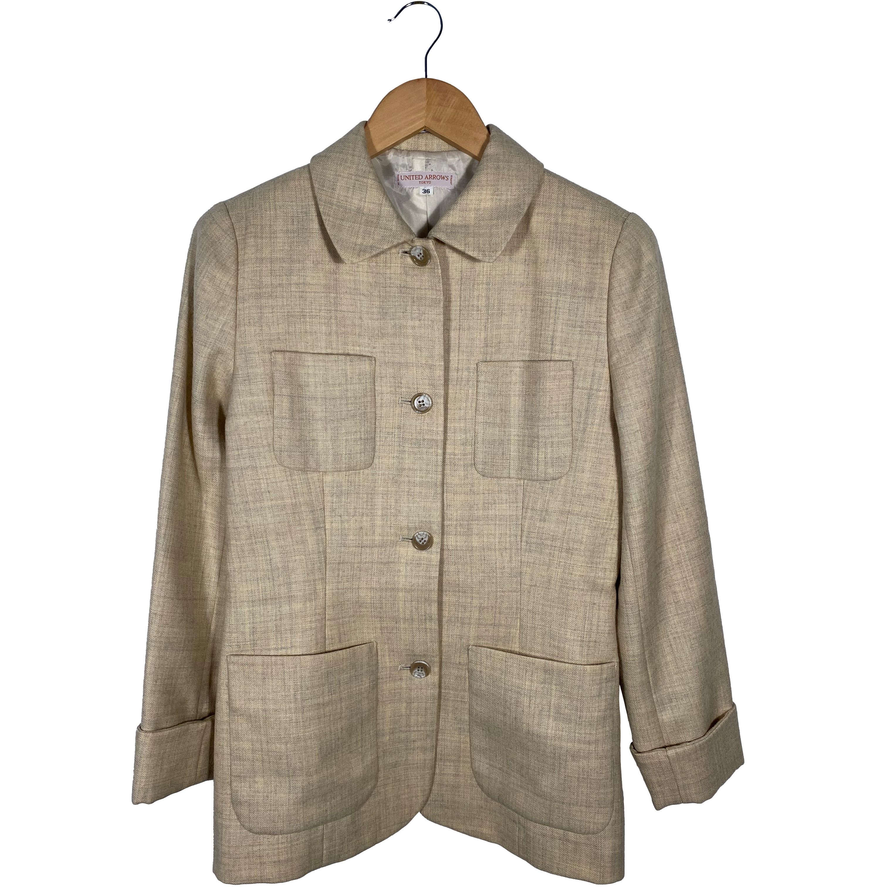 United Arrows Vintage United Arrows Polyester Blazer Size 36 Size 36R - 1 Thumbnail