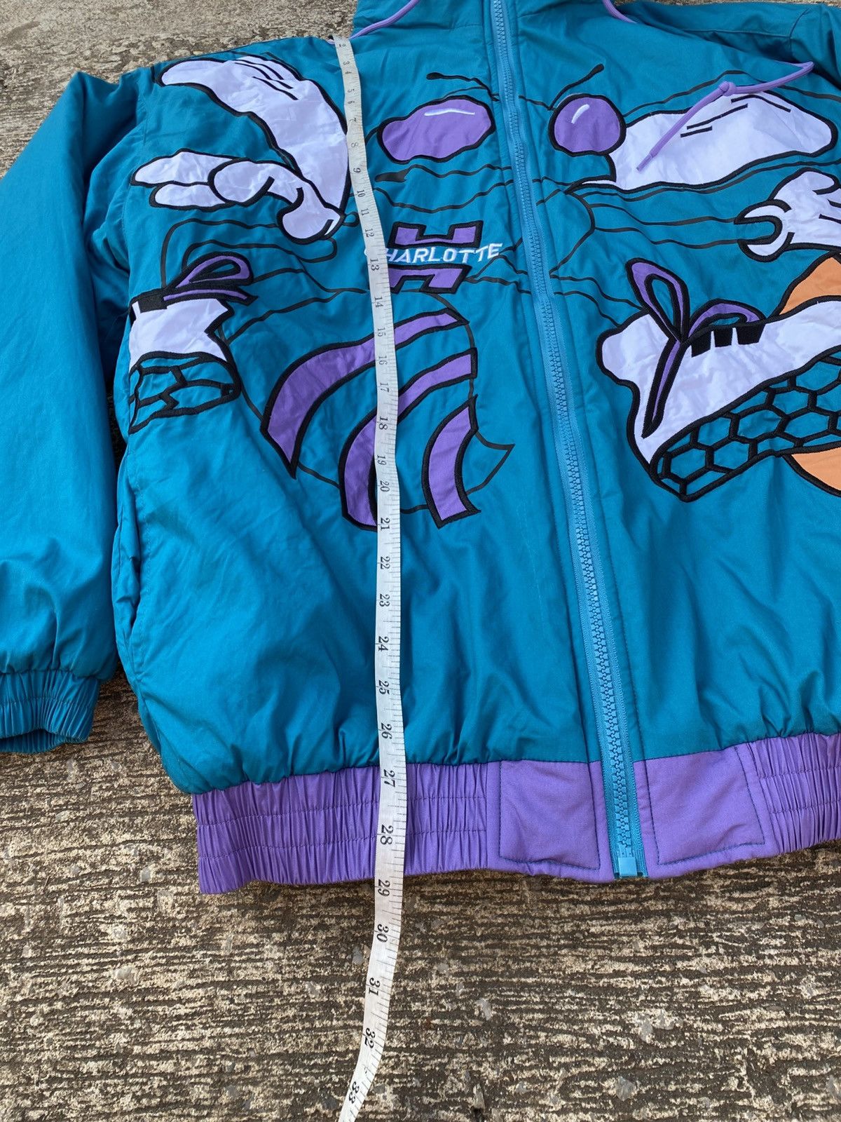 Starter NBA Charlotte Hornets Big LoGo Zip out hoodie Size US L / EU 52-54 / 3 - 9 Thumbnail