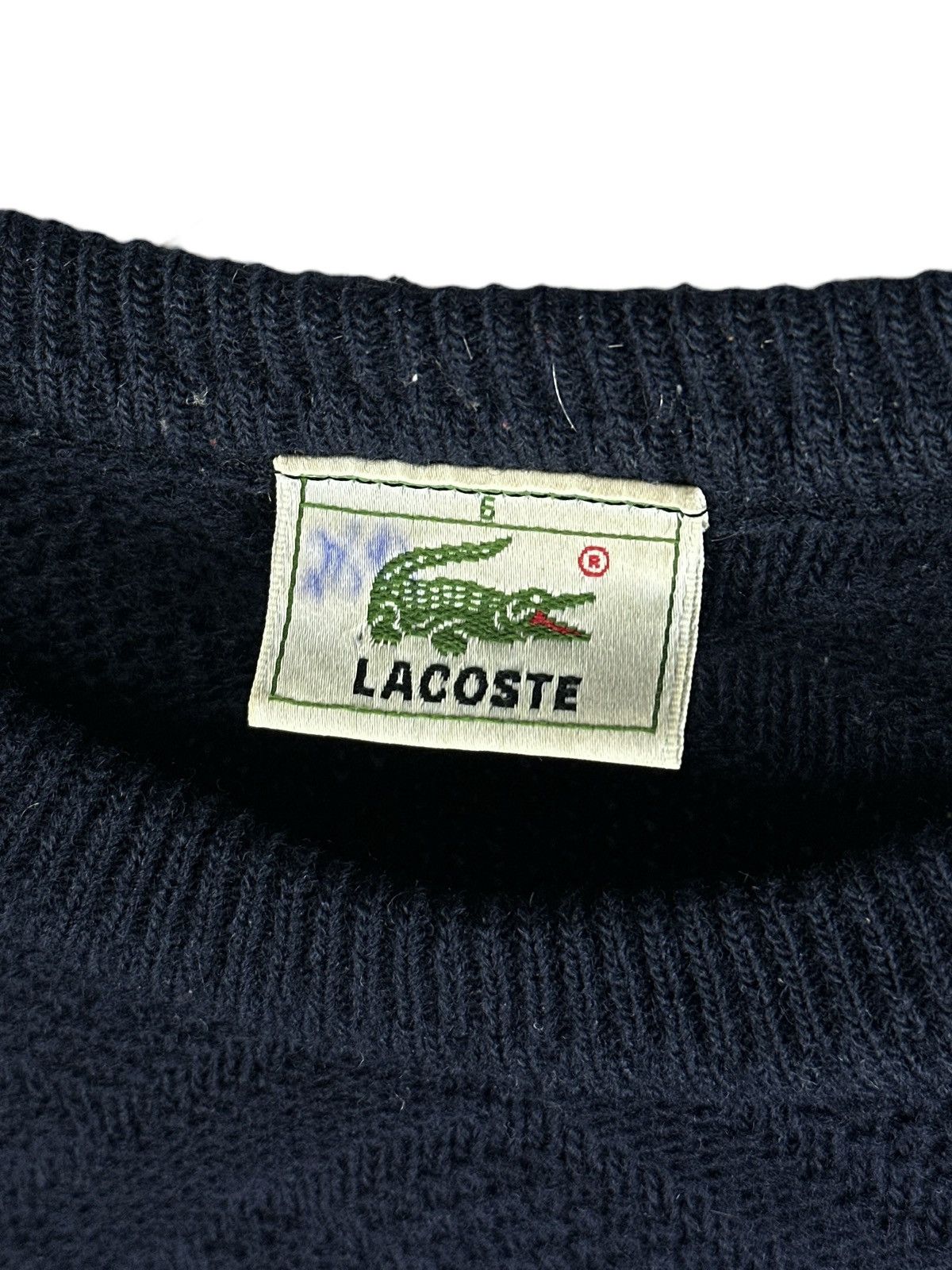 Lacoste Vintage Lacoste Wool Knit Sweater Crewneck Size US XL / EU 56 / 4 - 4 Thumbnail