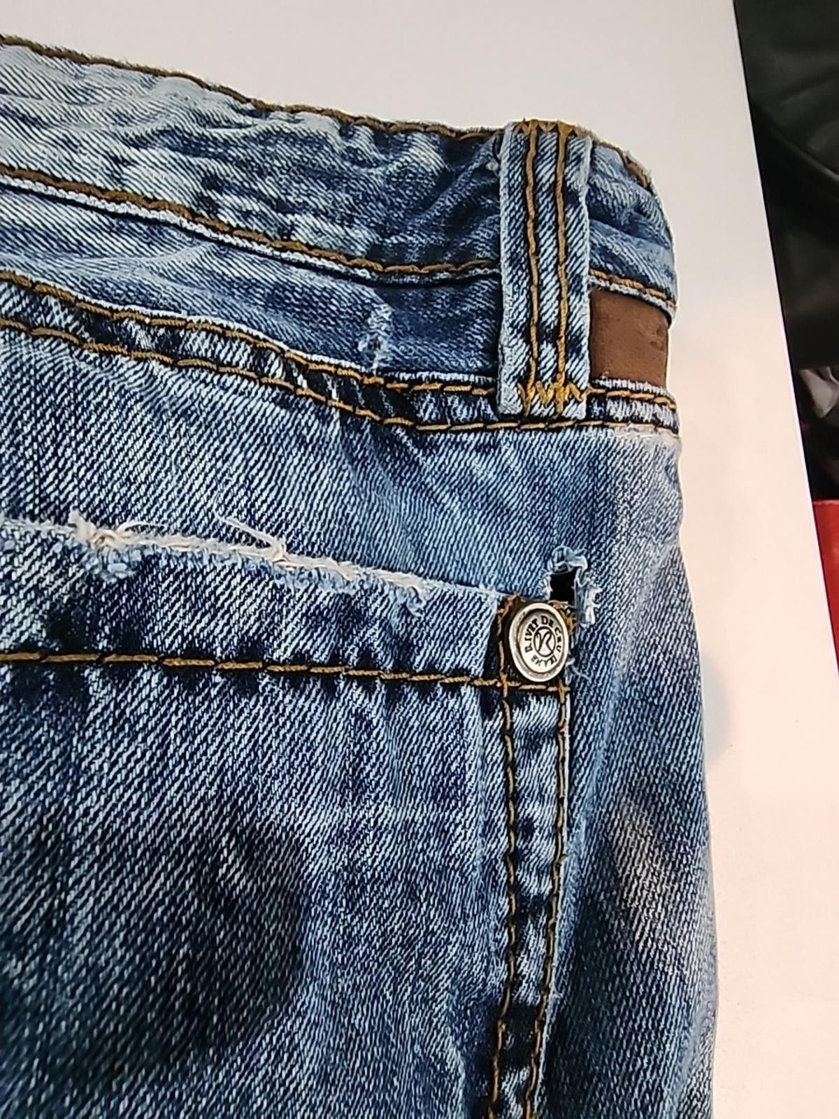 Other Rivet De Cru Big Baggy Jeans Distressed USA Actual 40W x 32L Size US 40 / EU 56 - 18 Thumbnail