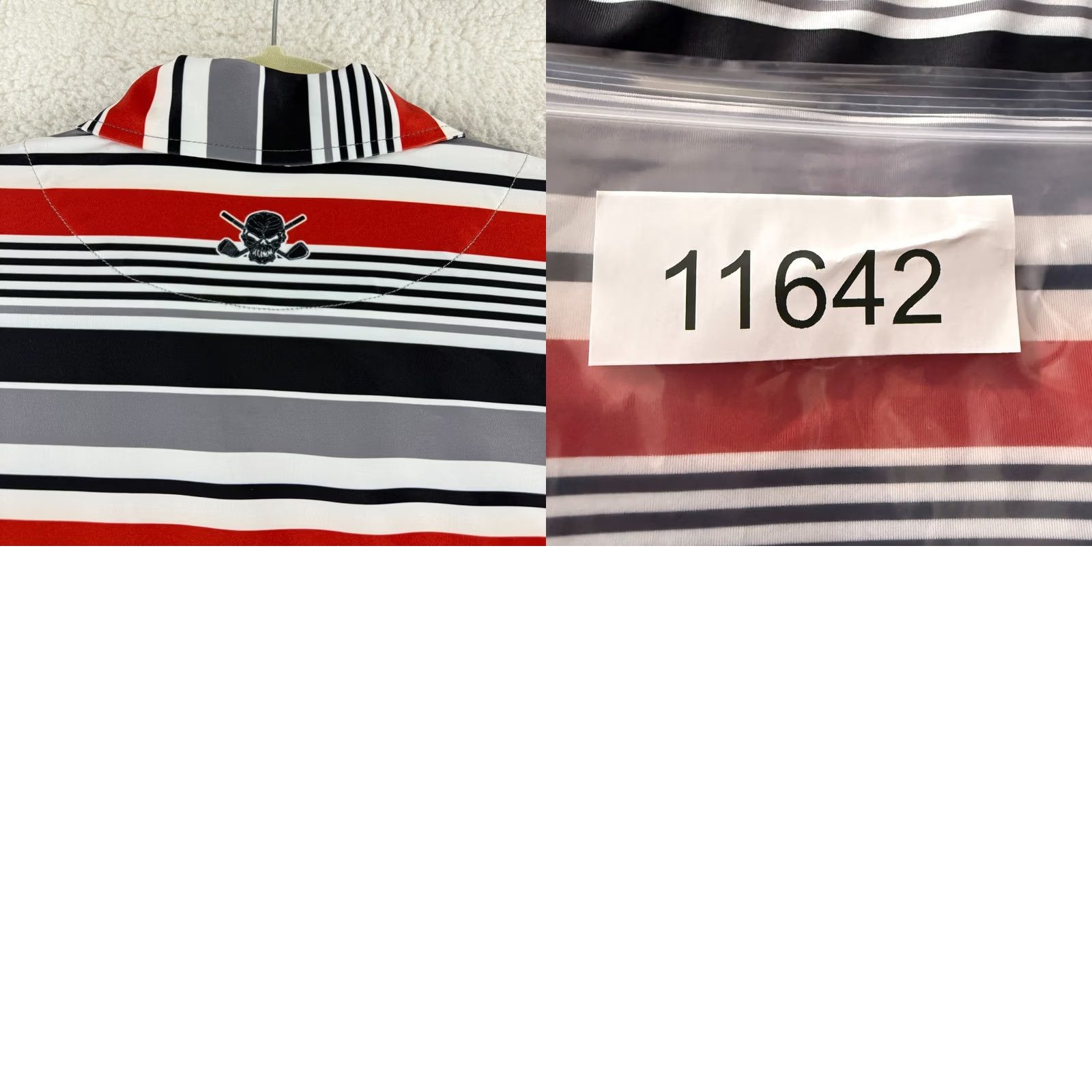 Vintage Tattoo Golf Mens XL Polo Shirt Red Black Stripe ProCool Performance Golf Shirt Size US XL / EU 56 / 4 - 10 Thumbnail
