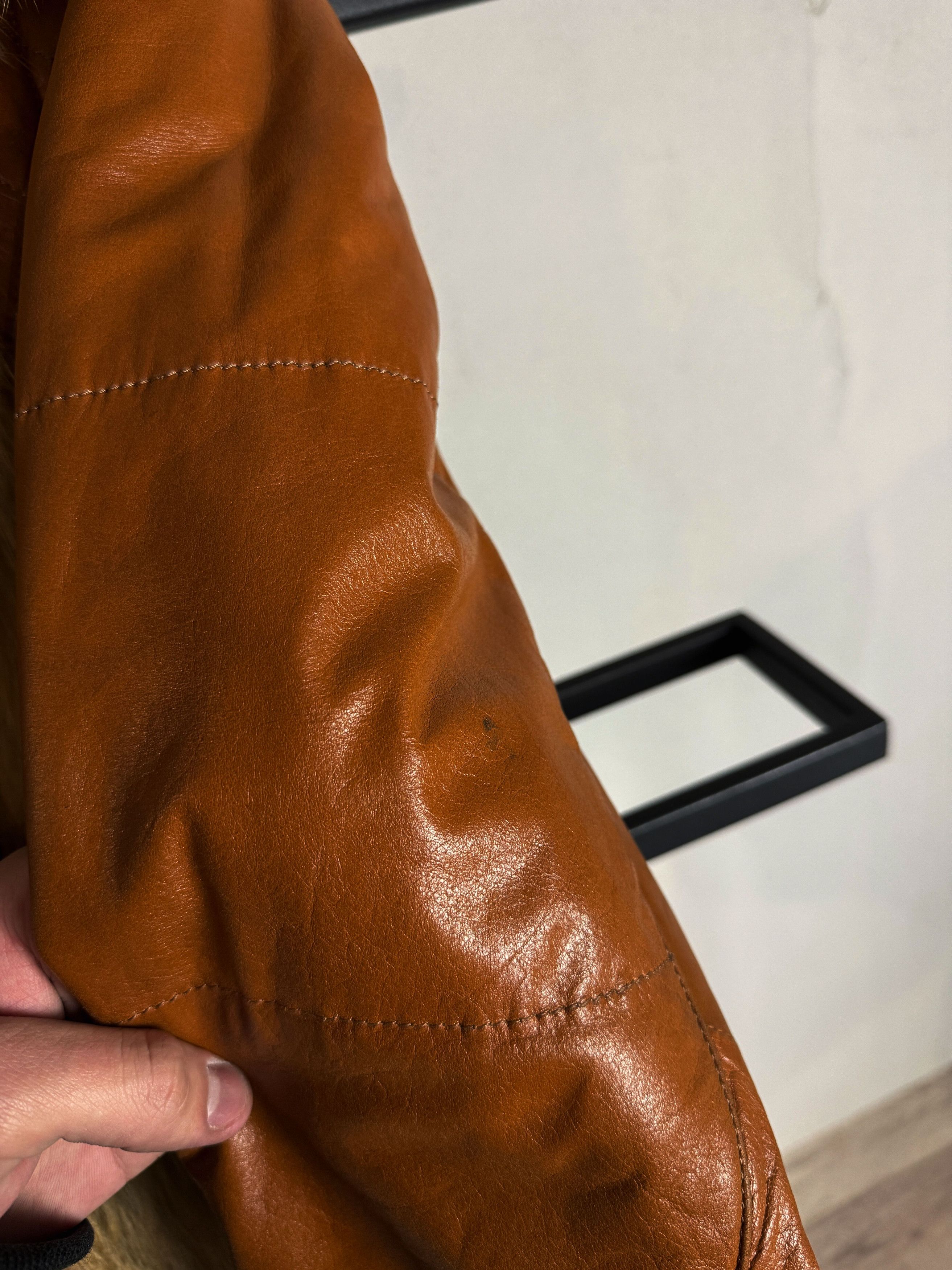 Issey Miyake Brown Leather Jacket Fur Panel Trim Hooded Y2K Vintage Rare Size US S / EU 44-46 / 1 - 12 Thumbnail
