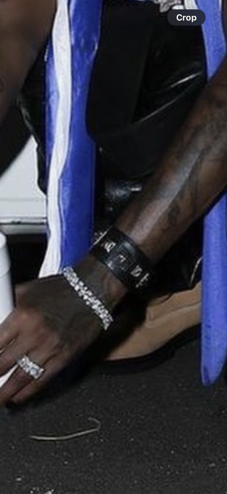 Chrome Hearts Chrome Hearts Studded Leather Silver Snap Bracelet Size ONE SIZE - 14 Thumbnail