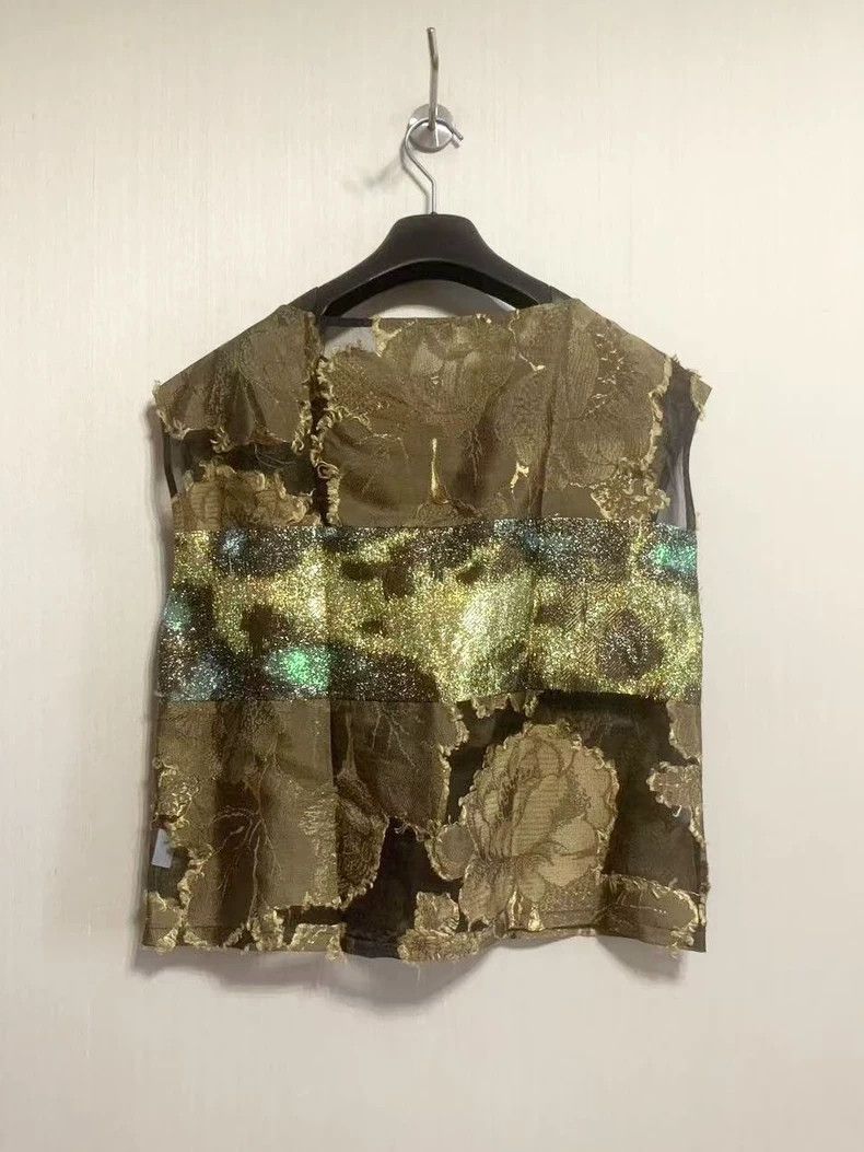 Dries Van Noten dries van noten Showy silk top 2504-Nextarrow Size US XXS / EU 40 - 4 Thumbnail
