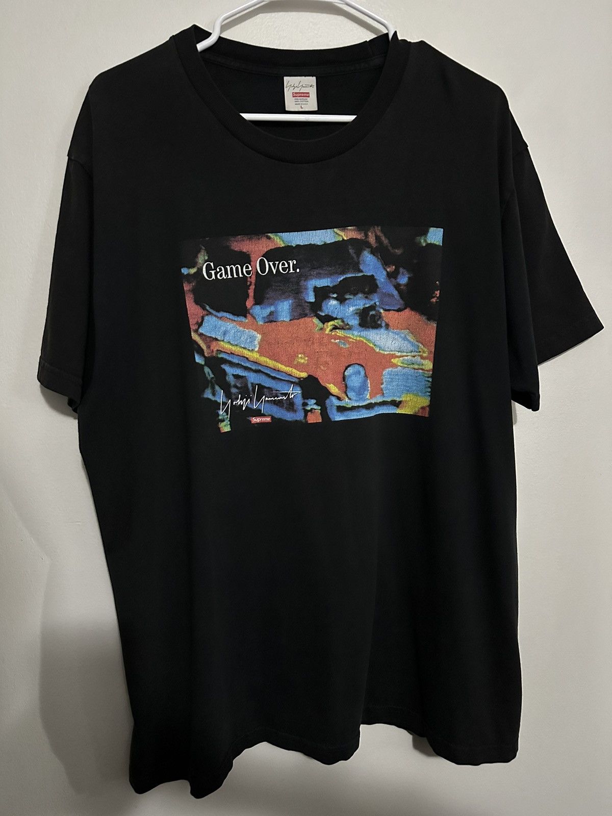Supreme × Yohji Yamamoto Supreme Yohji Yamamoto Game Over Tee Size US L / EU 52-54 / 3 - 1 Thumbnail