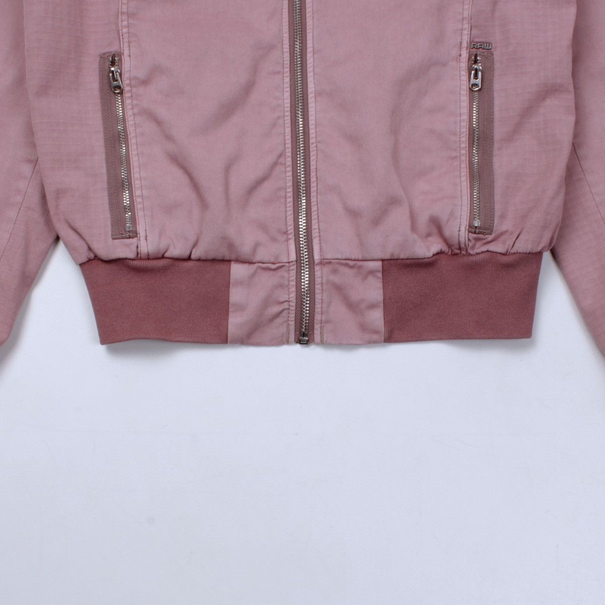 Designer × G-Star G-STAR RAW Chopper Slim Garment Dyed Pink Bomber Size XS / US 0-2 / IT 36-38 - 11 Thumbnail
