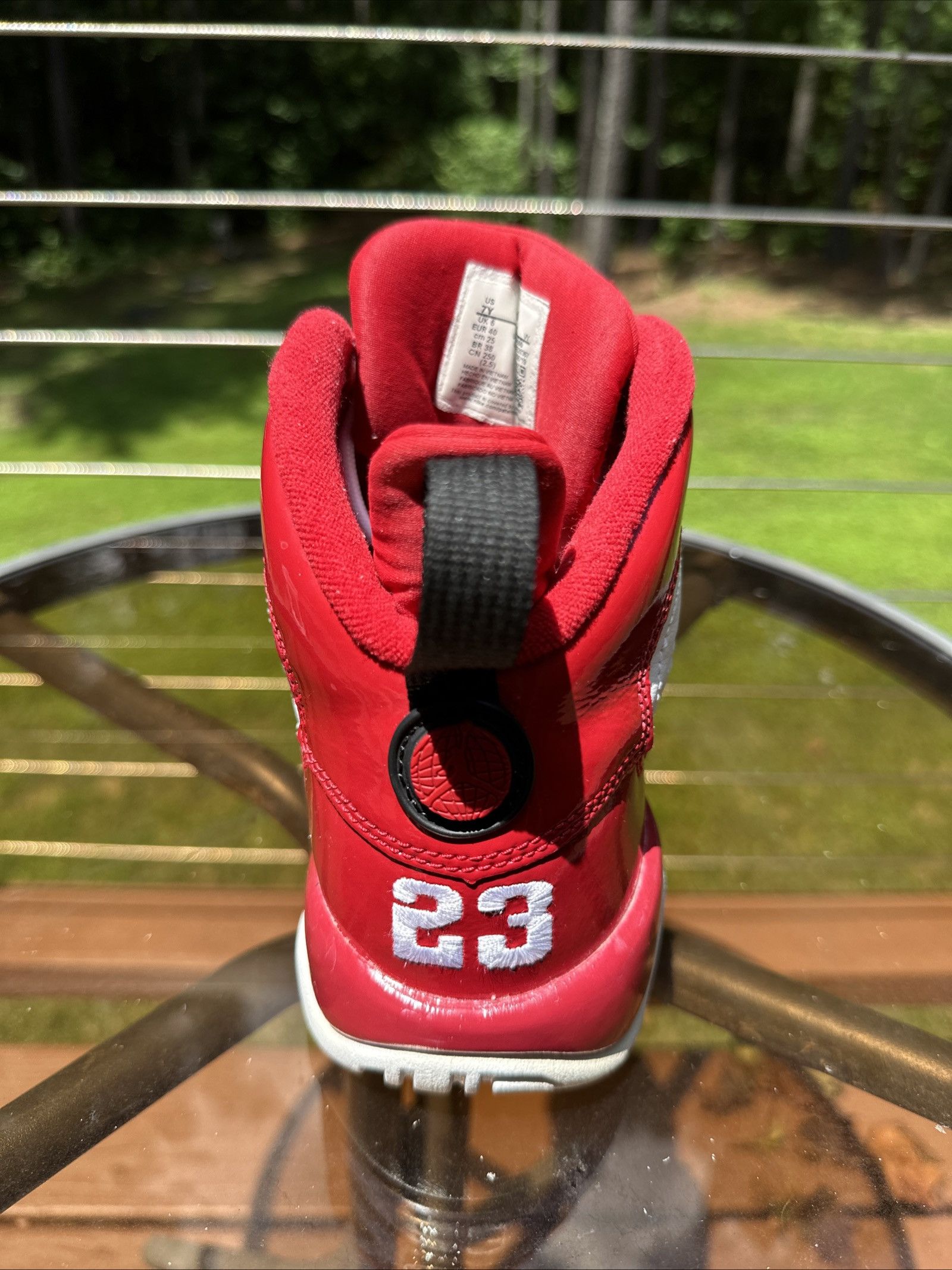 Jordan Brand Nike Air Jordan 9 Retro Gym Red 302359-160 GS Size 7y Size US 7 / EU 40 - 12 Thumbnail