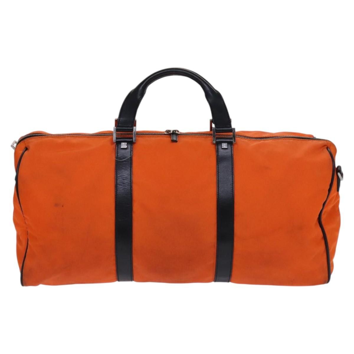Gucci GUCCI Boston Bag Nylon Orange Black Size ONE SIZE - 3 Thumbnail