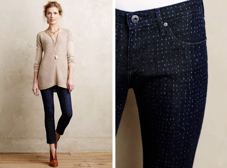 AG Adriano Goldschmied AG Adriano Goldschmied Dotted Stevie Ankle Jeans ( 27 ) Size 27" / US 4 / IT 40 - 1 Thumbnail