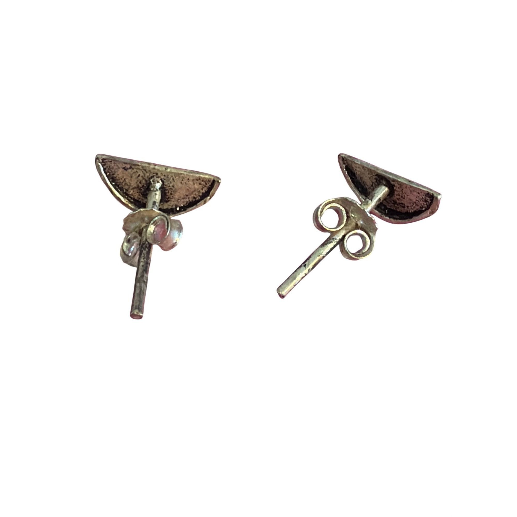 Other Vintage Sterling Silver Watermelon Stud Earrings Pierced .25 Size ONE SIZE - 3 Thumbnail