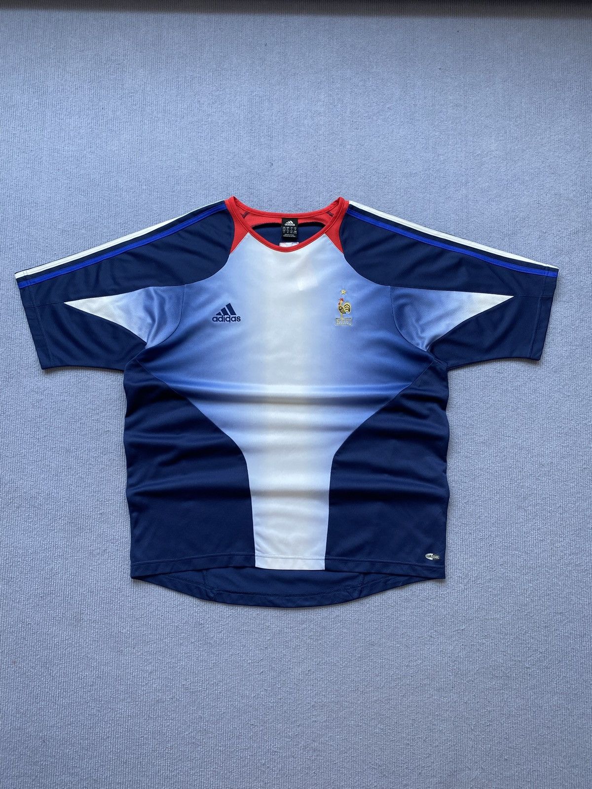 Adidas Rare Adidas 2003-04 France Training Jersey🇫🇷⚡️ Size US XL / EU 56 / 4 - 2 Thumbnail