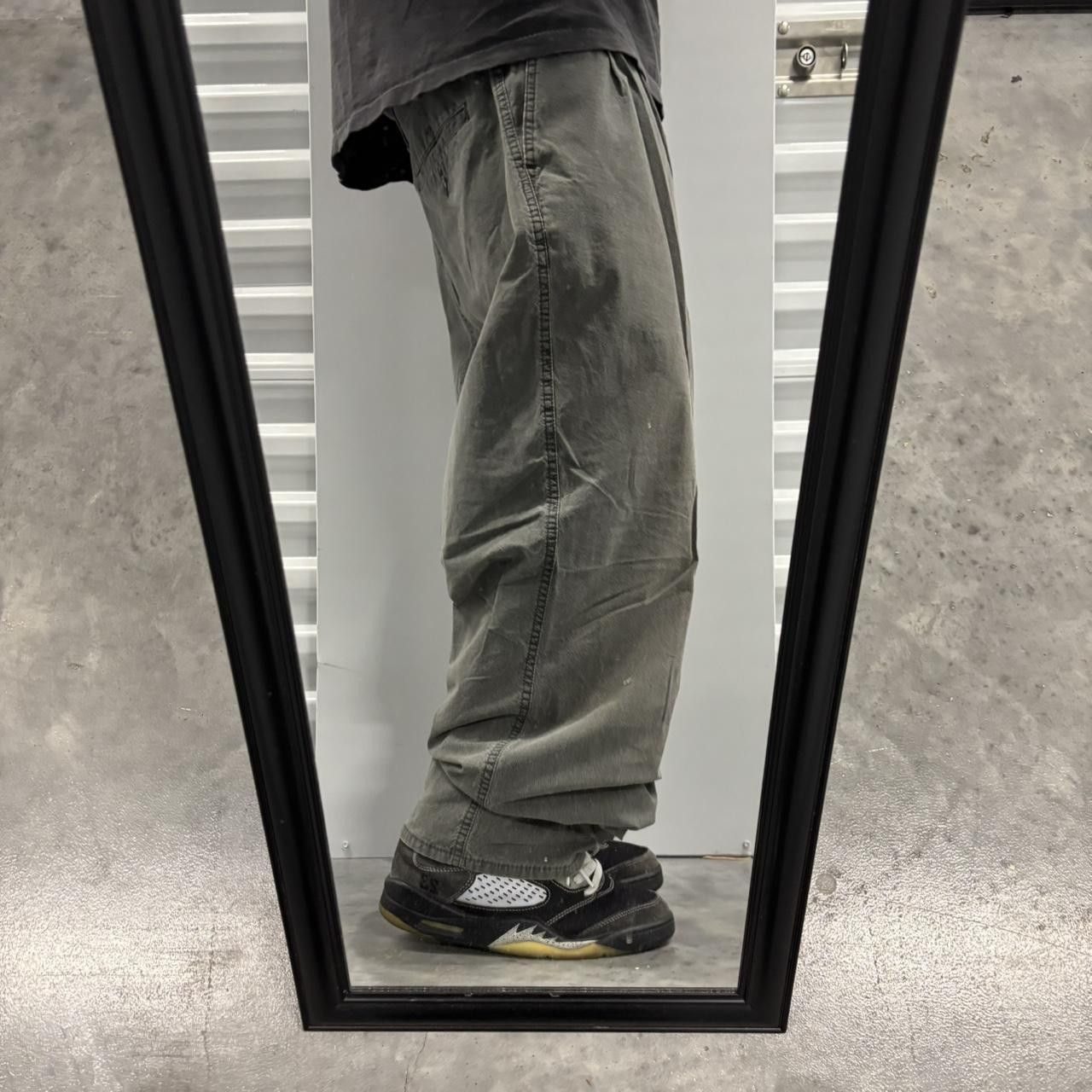 Japanese Brand × Vintage Crazy Vintage Y2K/2000s Baggy Faded Khaki Workwear Casual Skater Pants! Size US 36 / EU 52 - 2 Thumbnail