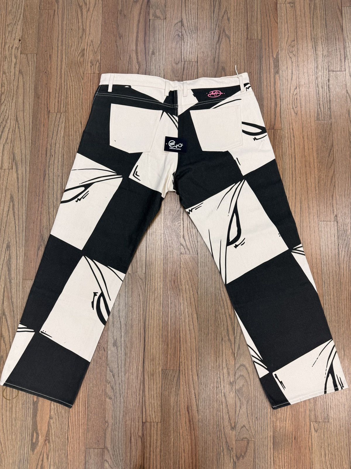 Matty Boy Matty Boy 99 Eyes Cream / Black Denim Size 38 Size US 38 / EU 54 - 2 Thumbnail