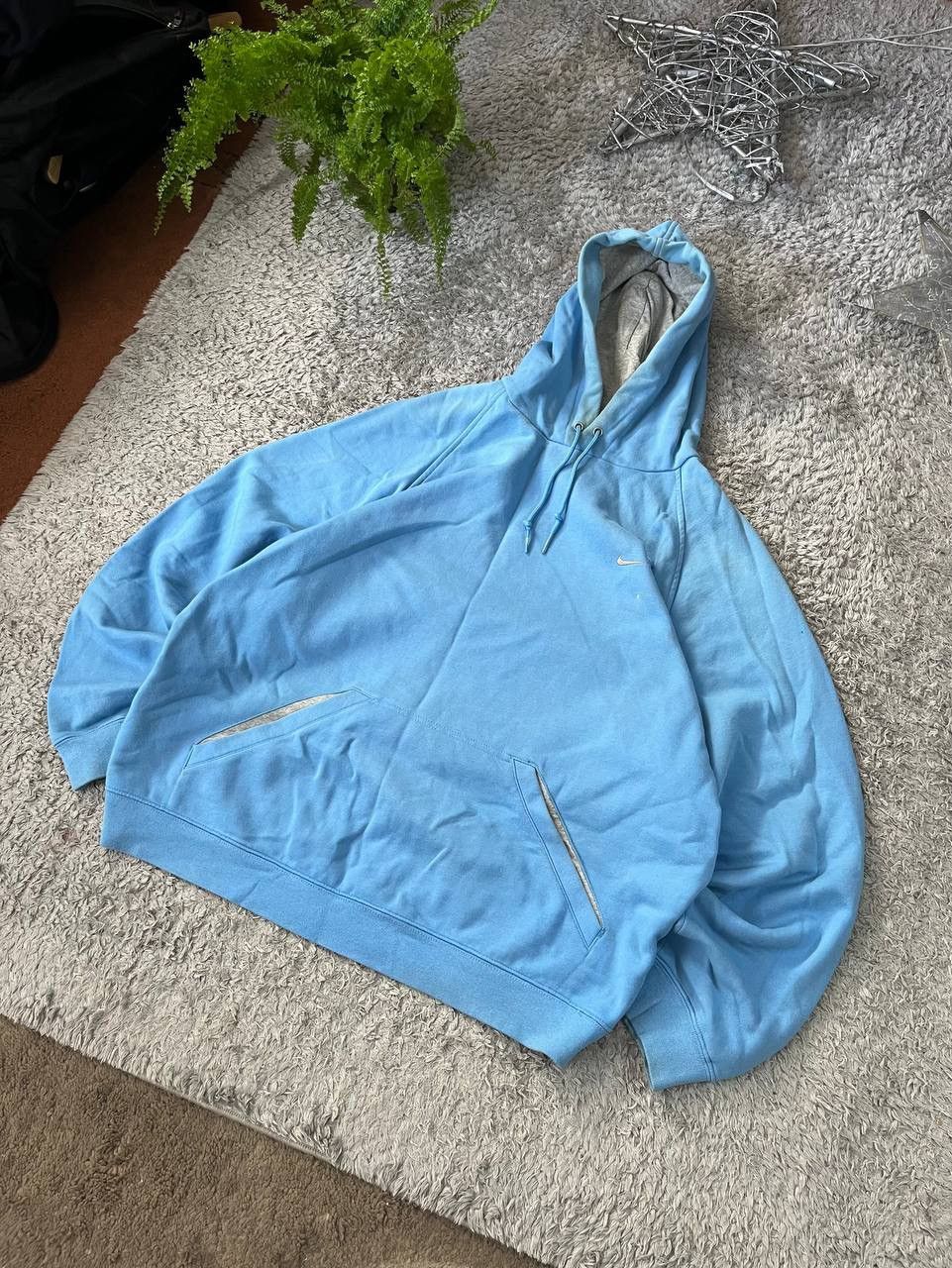 Nike × Vintage 00s Nike Hoodie Vintage Streetwear Logo Swoosh Rare Size US XL / EU 56 / 4 - 2 Thumbnail