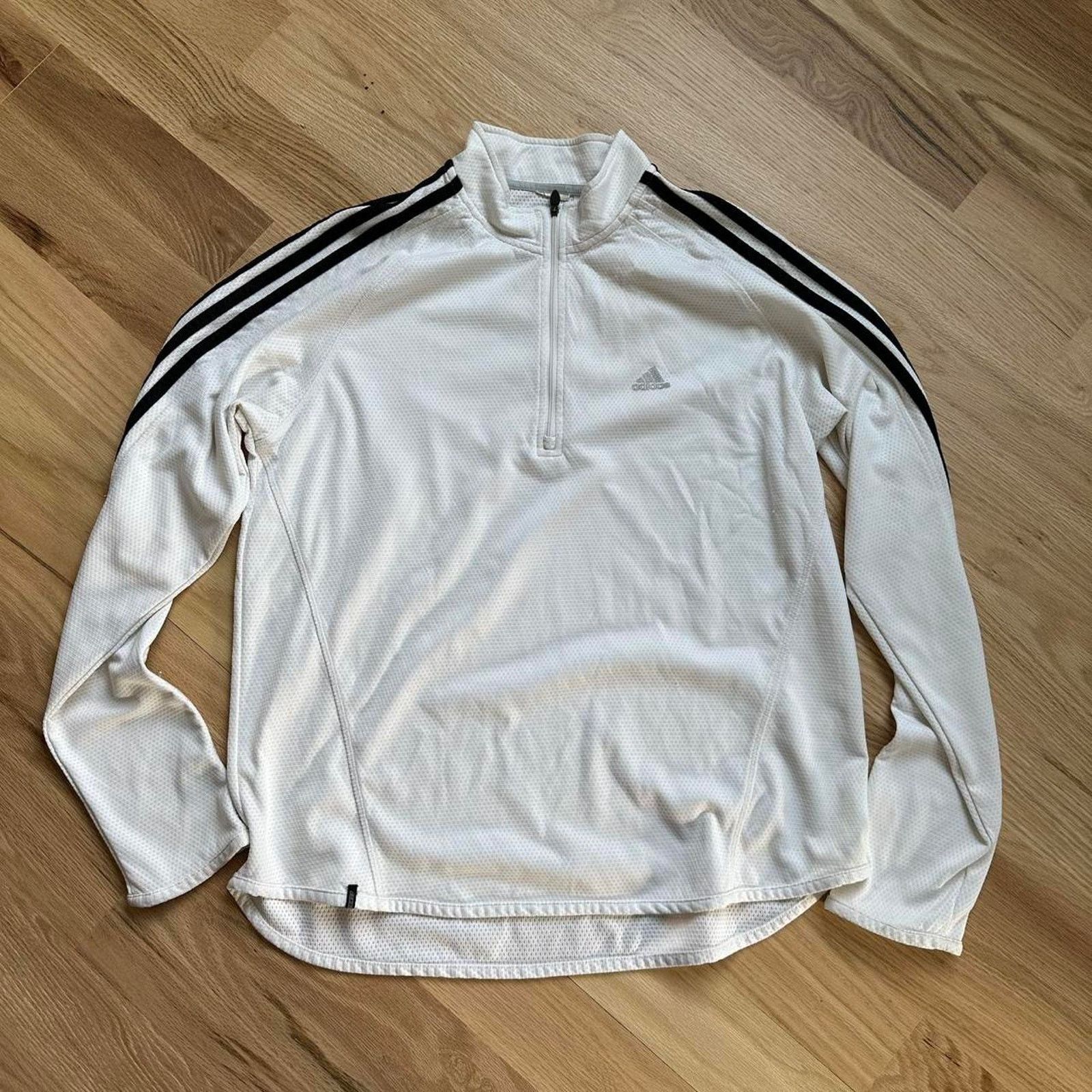 Adidas × Vintage Vintage Y2K Adidas Quarterzip Fitted Dri Fit Longsleeve Size US XL / EU 56 / 4 - 2 Thumbnail