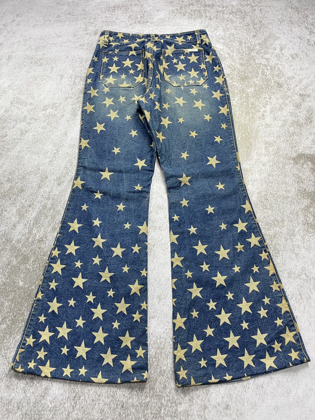 Hysteric Glamour × Japanese Brand × KMRii 2000s Magic Square Super Flared Hysteric Hagi style Size US 28 / EU 44 - 2 Thumbnail