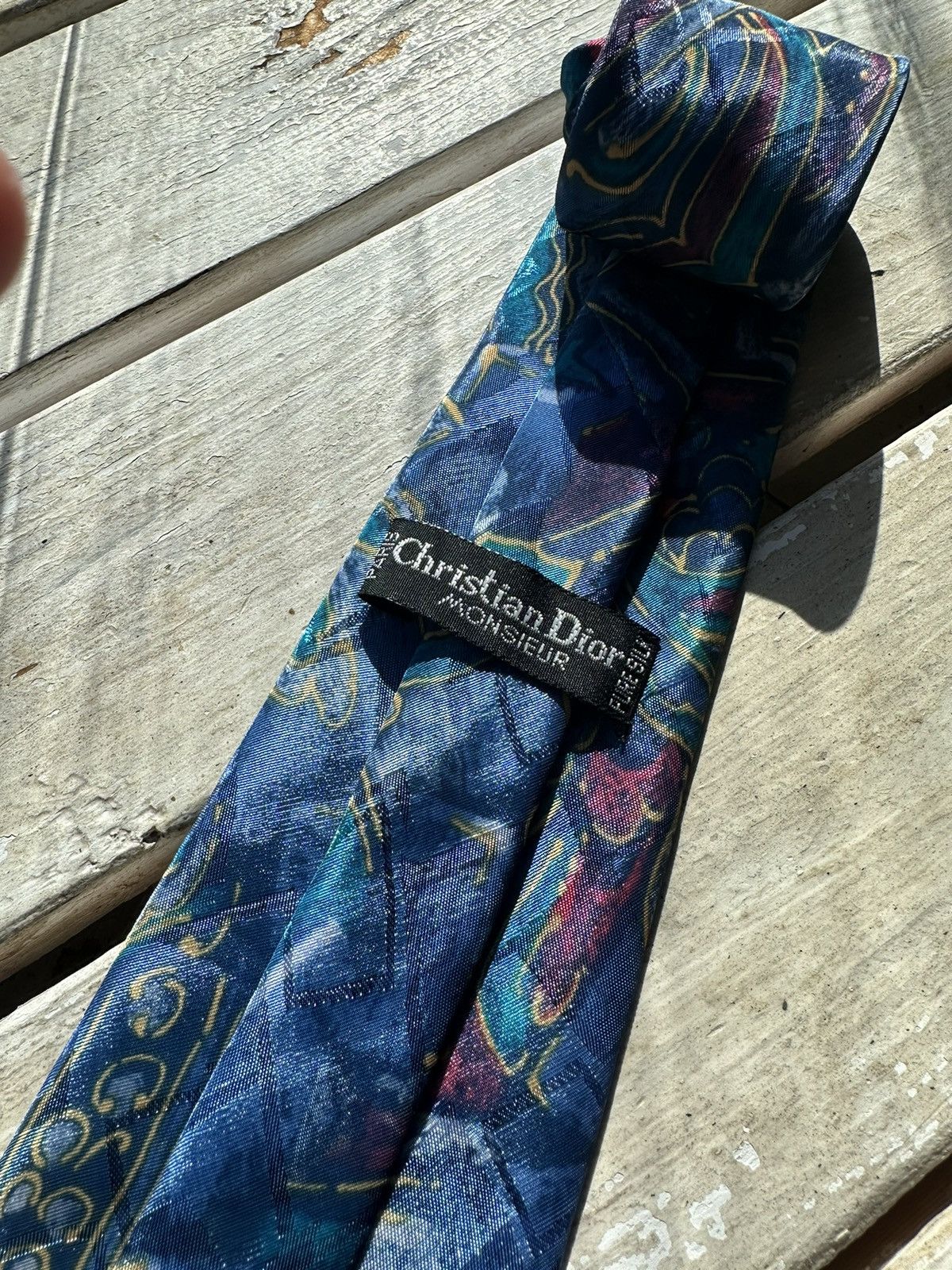 Christian Dior Monsieur ARCHIVE 🚨CHRISTIAN DIOR Tie monogram GRAY rare monsieur Size ONE SIZE - 3 Thumbnail