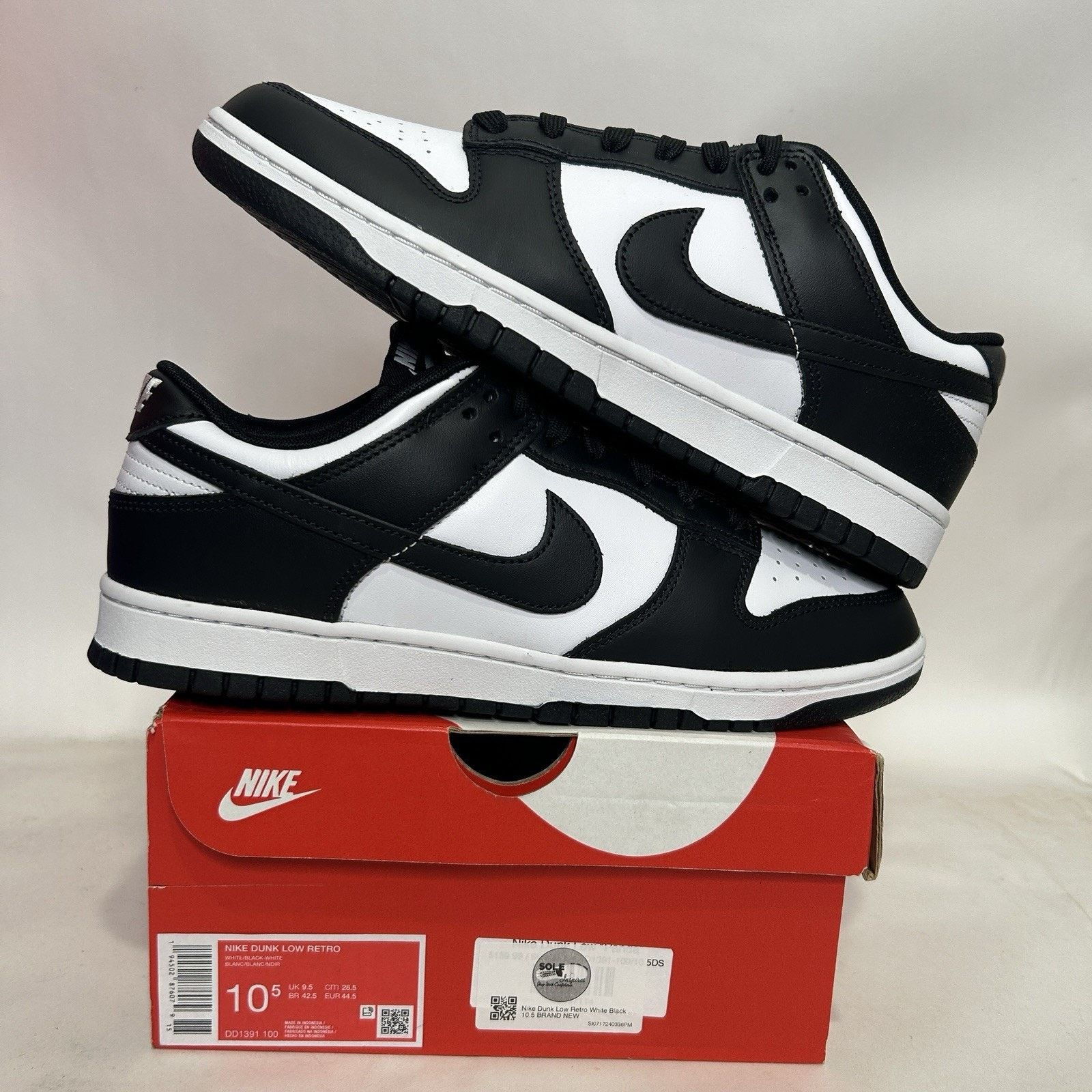 Nike Nike Dunk Low Retro “Black White/Panda” Size US 10.5 / EU 43-44 - 1 Thumbnail