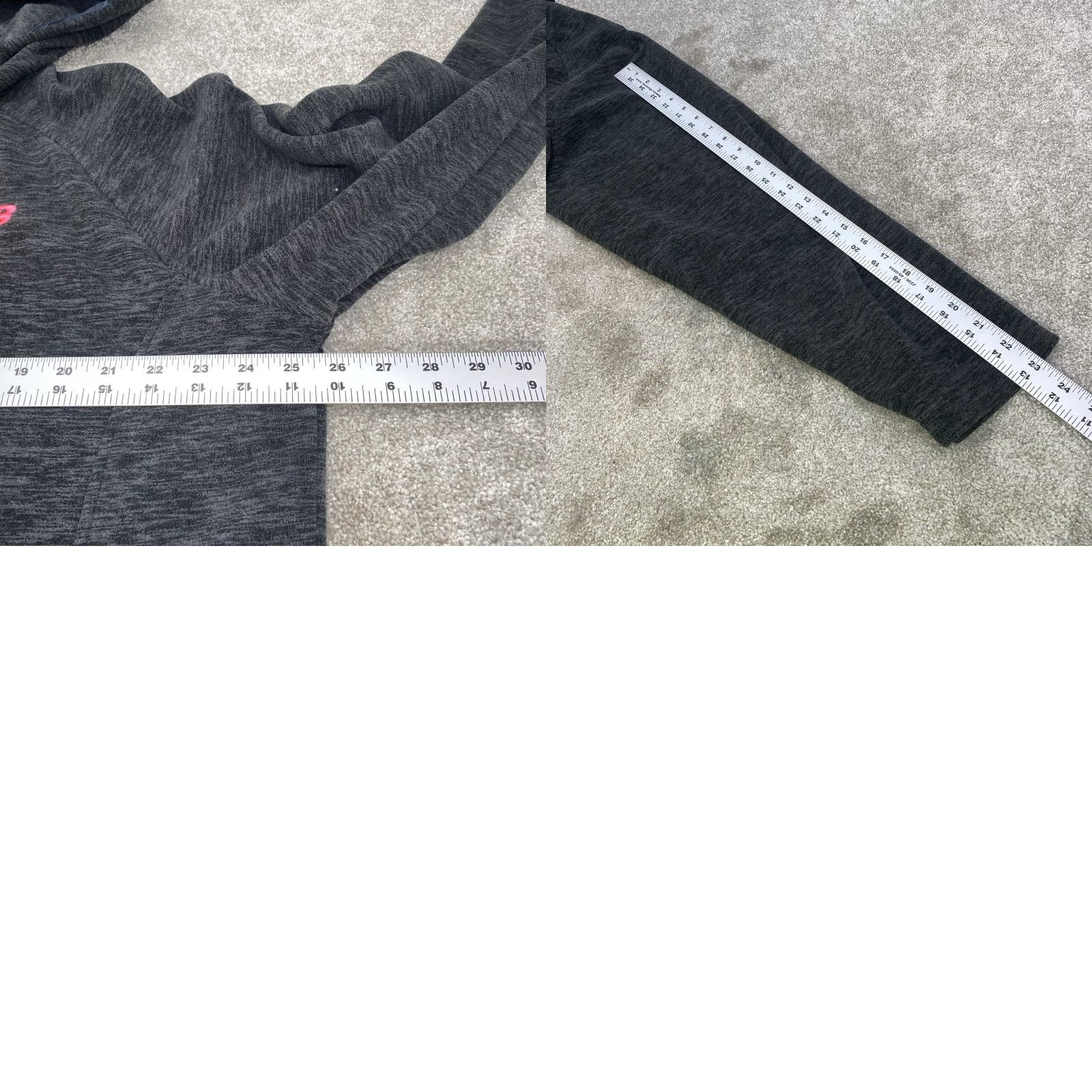 New Balance VINTAGE New Balance Hooded Jacket Women 2XL Full Zip Fleece Black Gray Heather 6963 Size XXL / US 16-18 / IT 52-54 - 8 Thumbnail