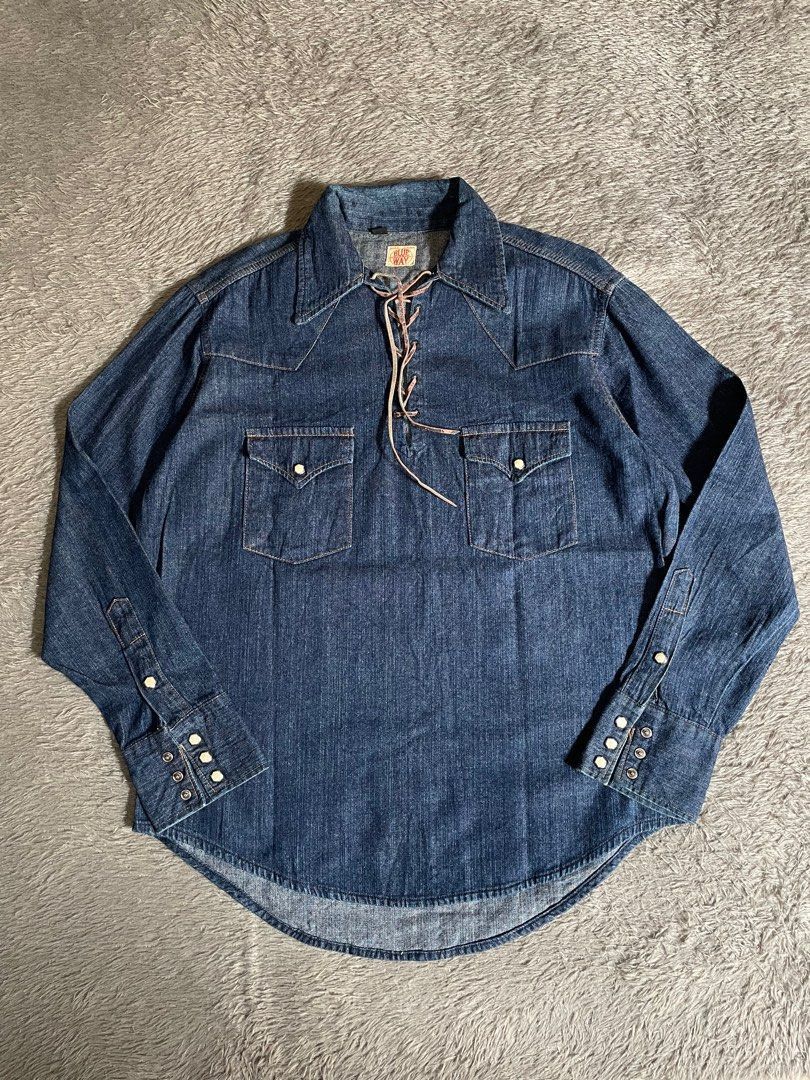 Vintage Blue way shirt laces Size US M / EU 48-50 / 2 - 1 Thumbnail
