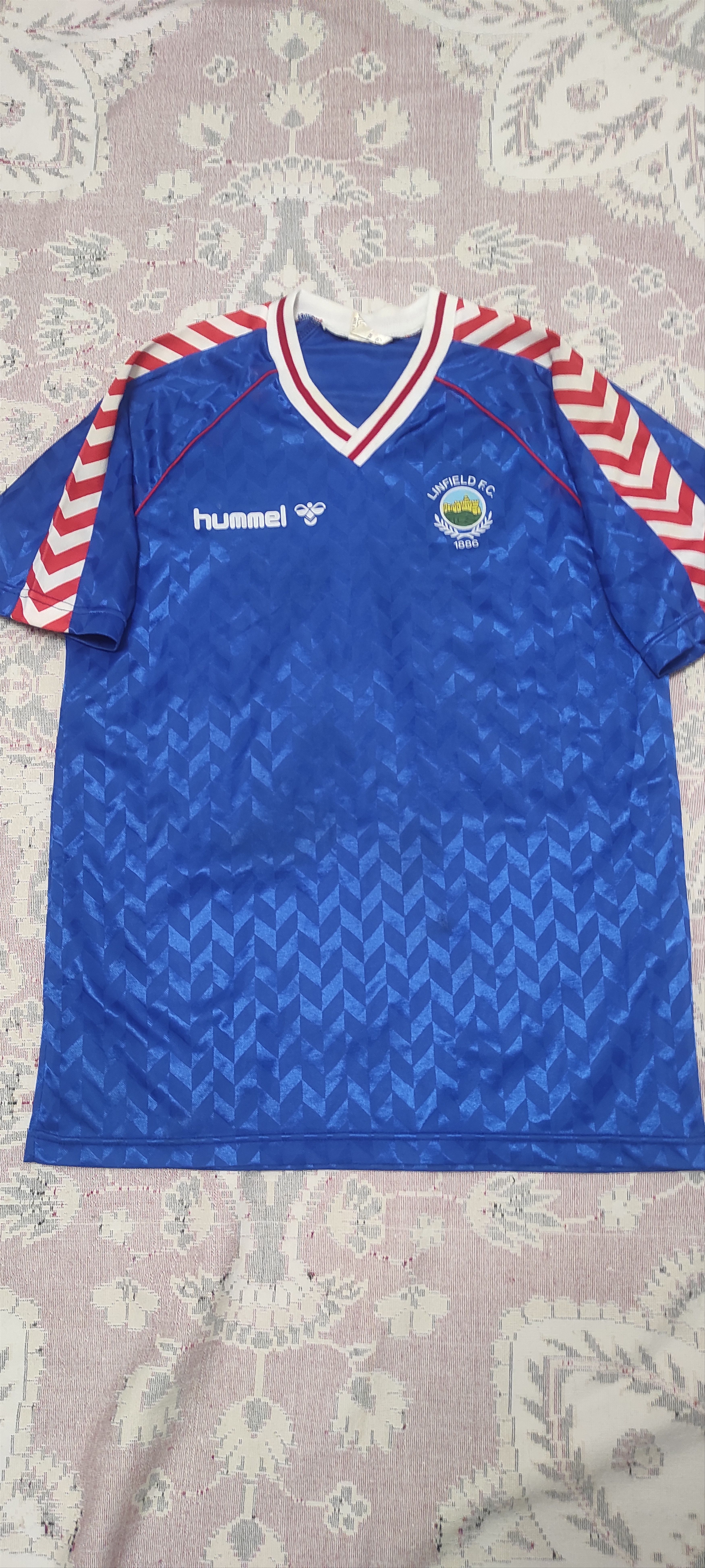 Hummel Linfield Home football shirt 1987 - 1989 Rare Vintage Size US M / EU 48-50 / 2 - 1 Thumbnail