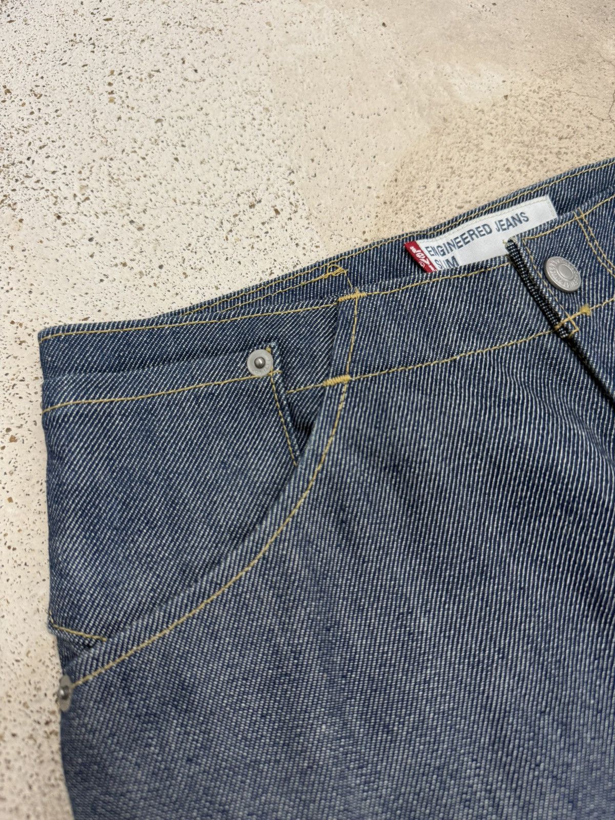Levi's Levis Engineered Jeans Slim Unisex Denim Pants Size 25" / US 0 / IT 36 - 7 Thumbnail