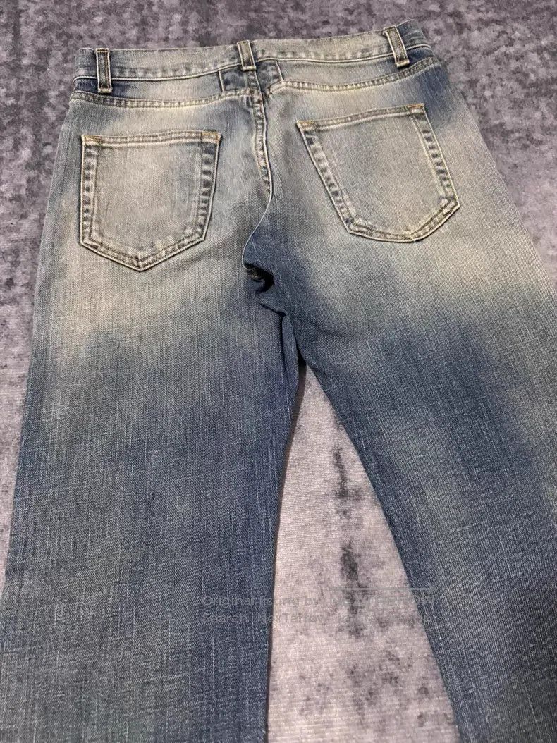 Saint Laurent Paris Saint Laurent Paris Light Blue Cat Claw Basic Denim Jeans Size US 28 / EU 44 - 4 Thumbnail
