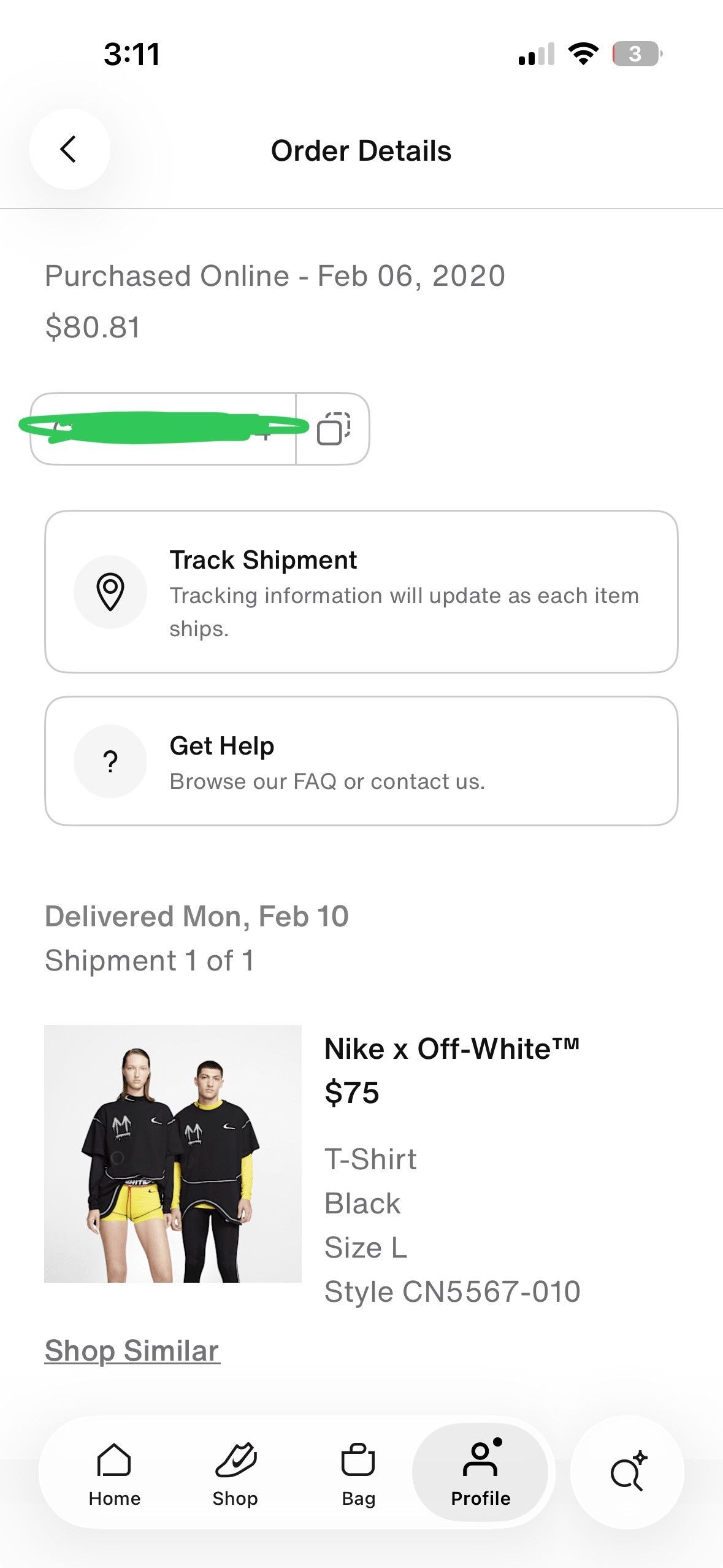 Nike × Off-White Nike off-white tee Size US L / EU 52-54 / 3 - 6 Thumbnail