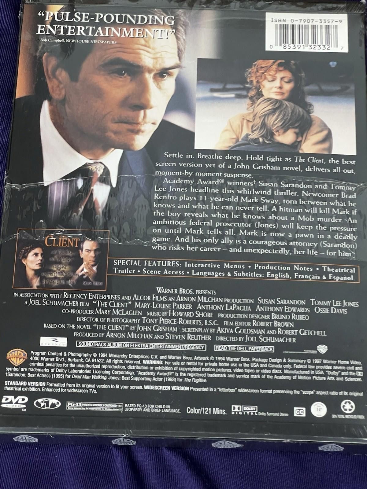 Other The Client (DVD, 1994) Snap Case - NEW SEALED Size ONE SIZE - 7 Thumbnail