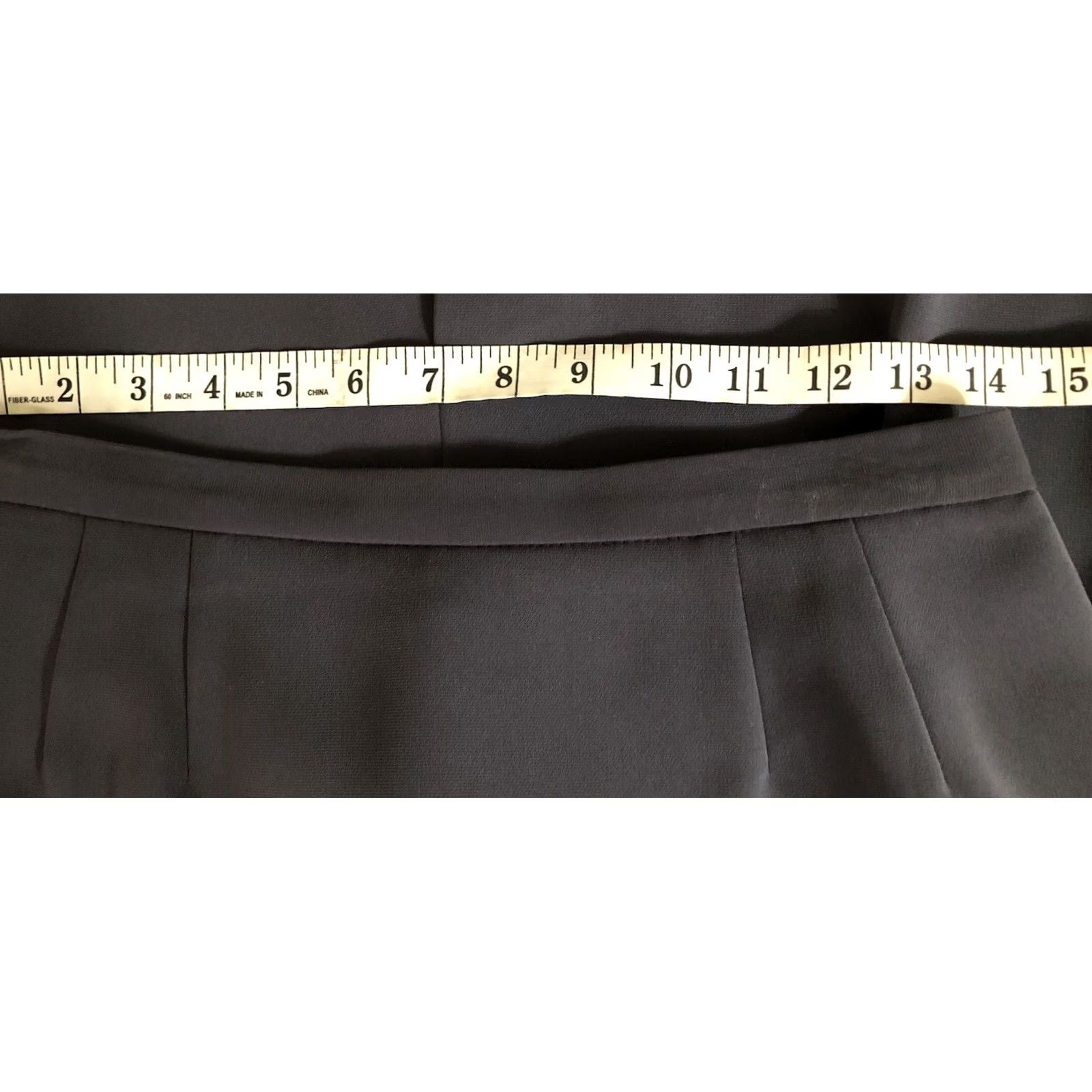 Vintage Le Suit Skirt Gray Lined Straight Knee Sz 8 career preppy office 28"W Size 30" / US 8 / IT 44 - 3 Thumbnail
