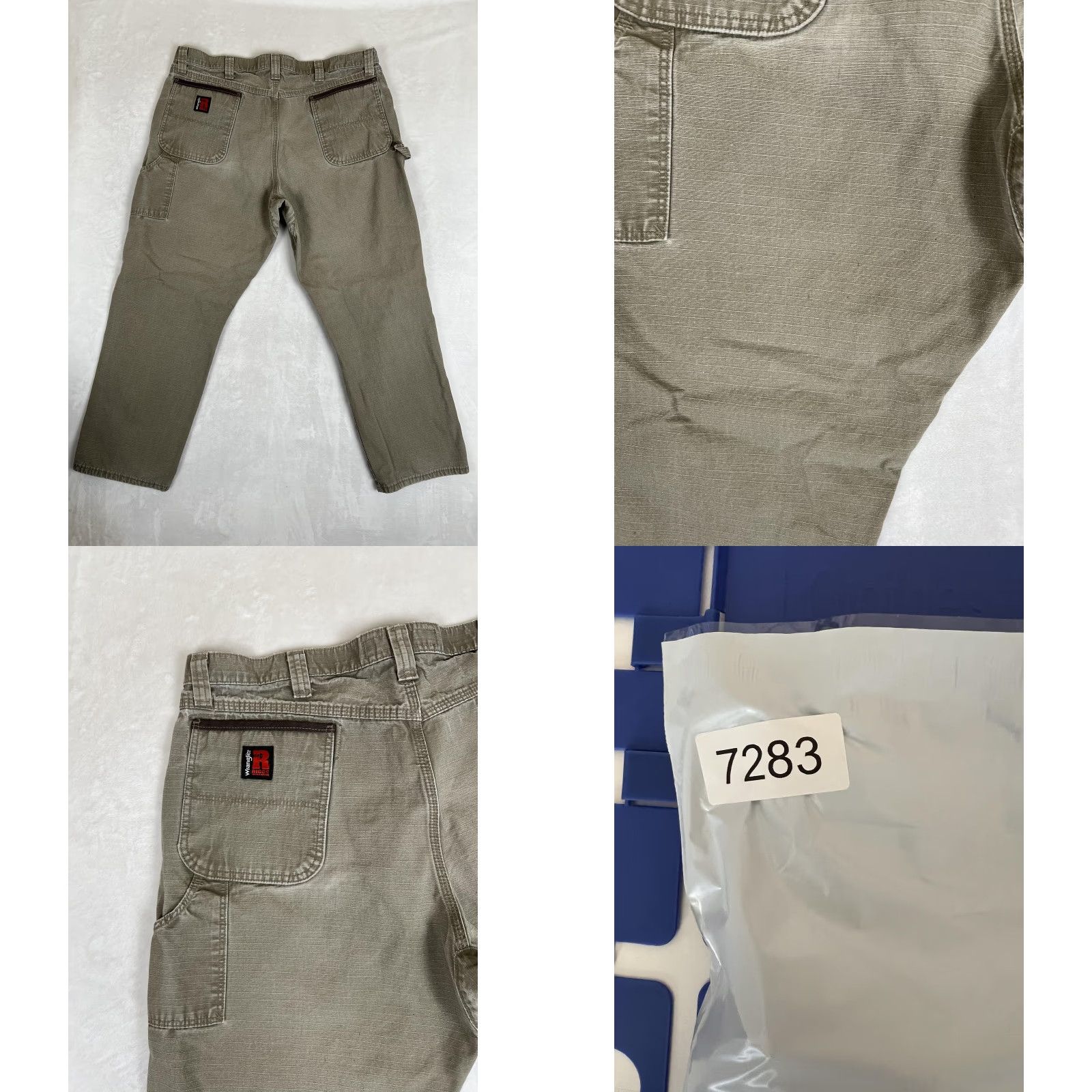 Wrangler Wrangler Riggs Workwear Pants Mens 40x30 Green Carpenter Utility Ripstop Cotton Size US 40 / EU 56 - 8 Thumbnail