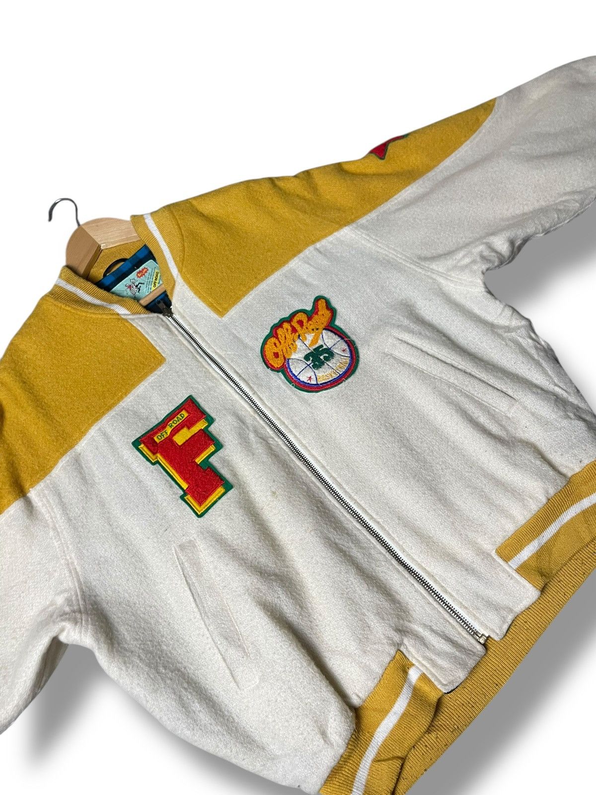Japanese Brand 🚧 OFF ROAD BOMBER VARSITY JACKET🚧 (144) Size US L / EU 52-54 / 3 - 5 Thumbnail