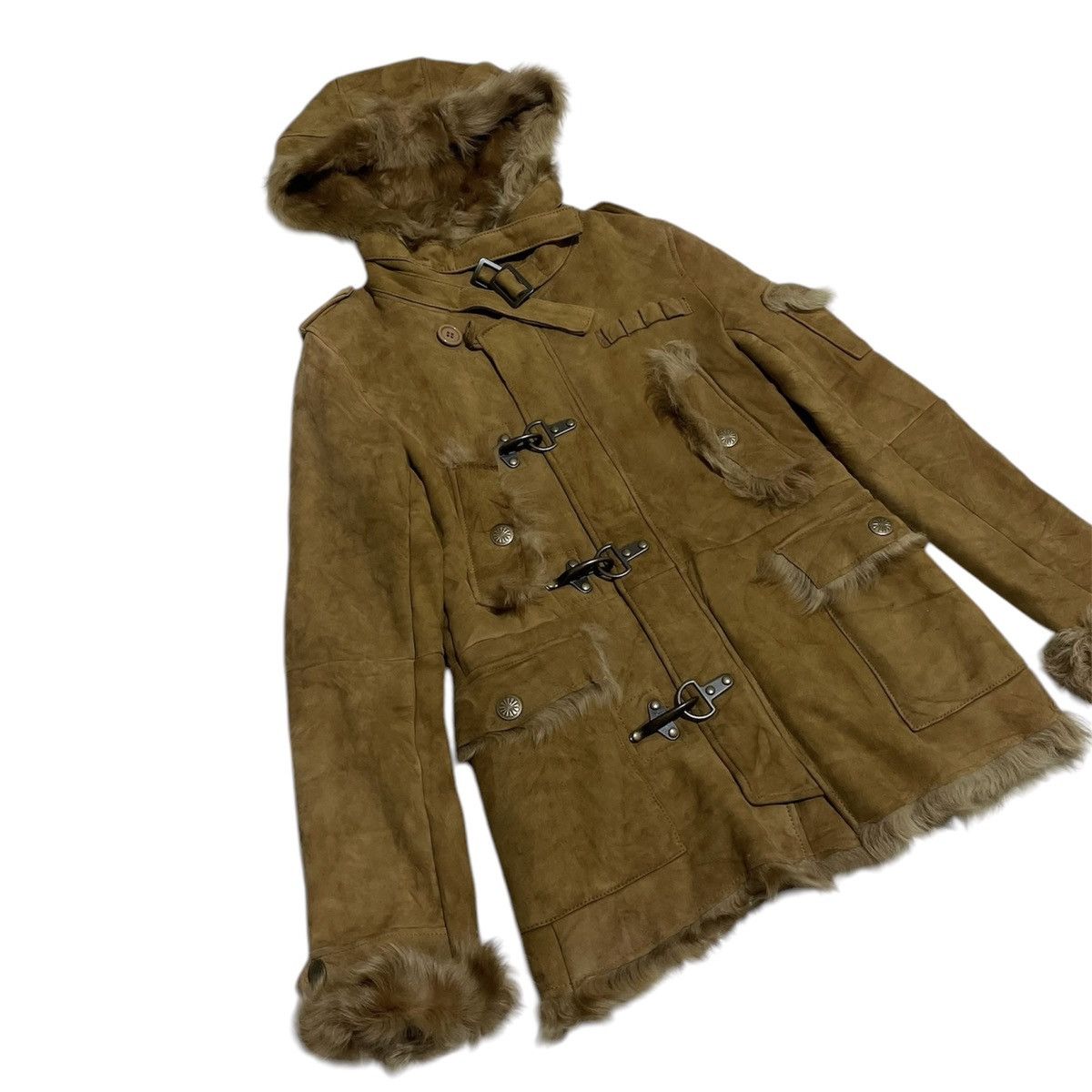 If Six Was Nine × Japanese Brand × Le Grande Bleu (L.G.B.) 2000s Sly Faux Fur Parka Jacket Size US S / EU 44-46 / 1 - 3 Thumbnail