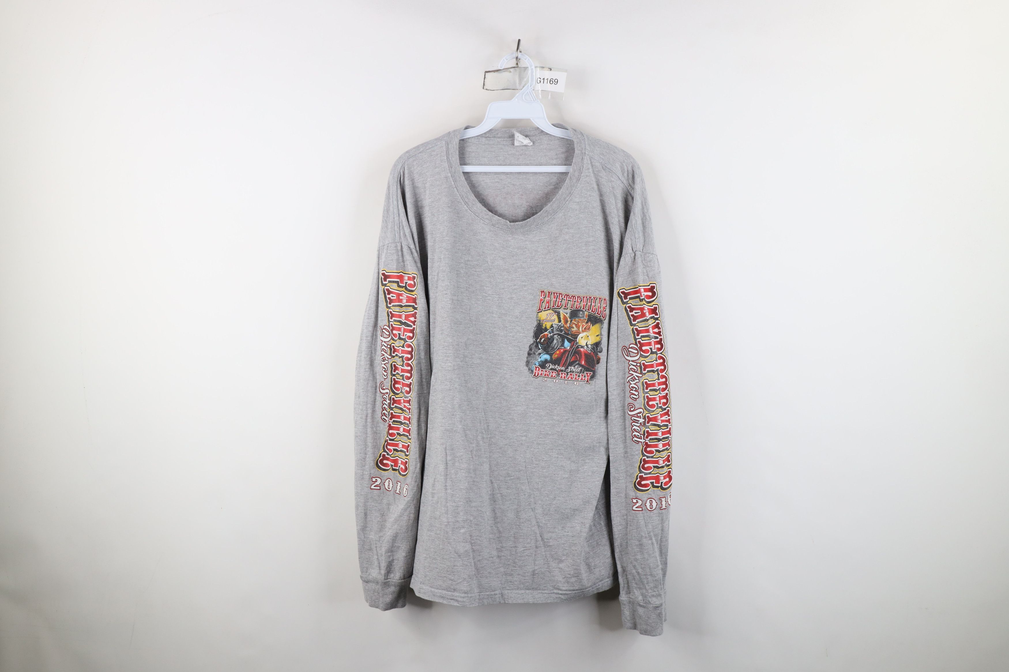 Vintage Vintage Y2K Fayetteville Bike Rally Long Sleeve T-Shirt Size US XL / EU 56 / 4 - 1 Thumbnail