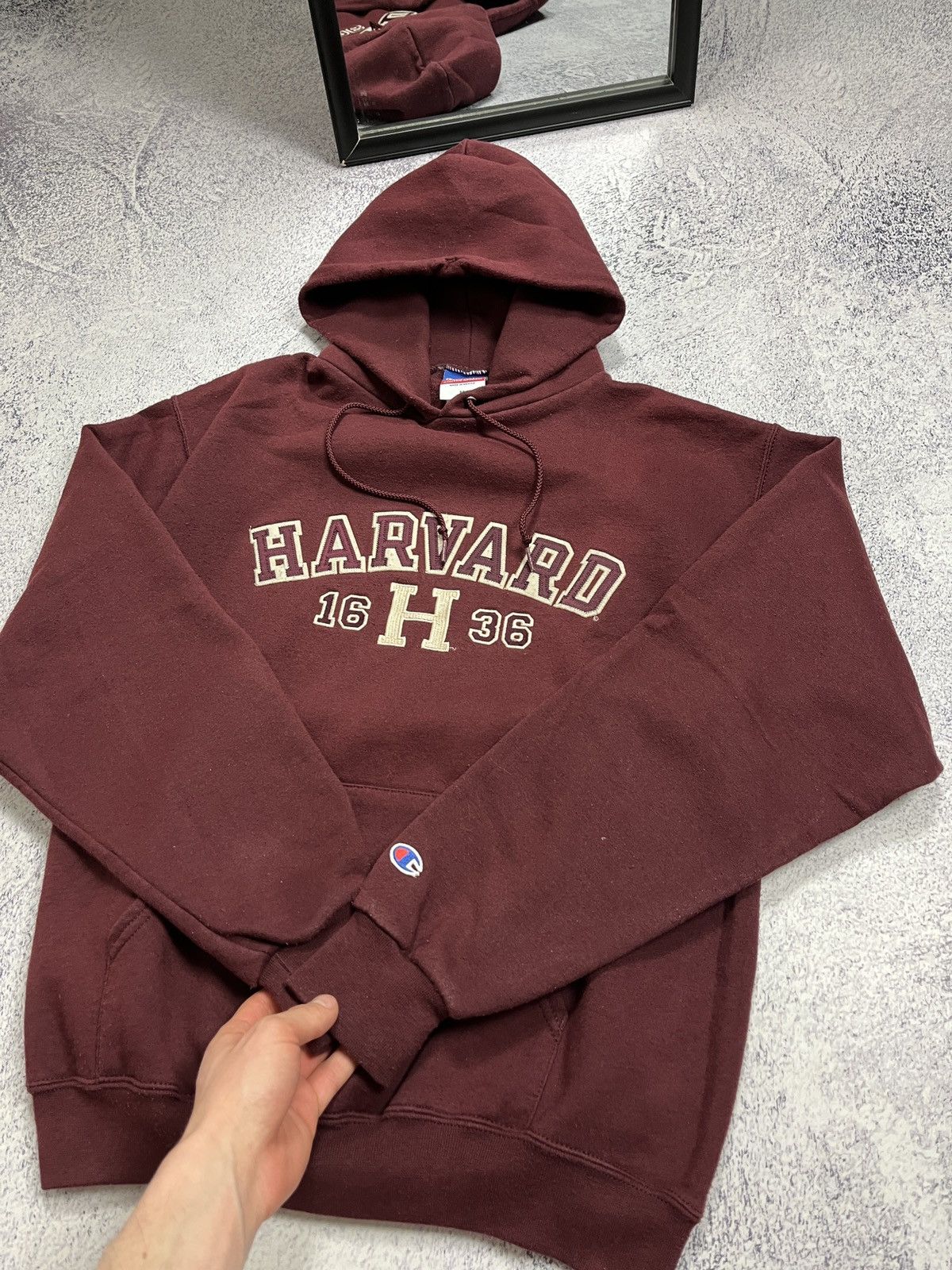 Champion × Vintage Vintage 00’s Harvard University Champion Hoodie Sweatshirt Size US M / EU 48-50 / 2 - 5 Thumbnail