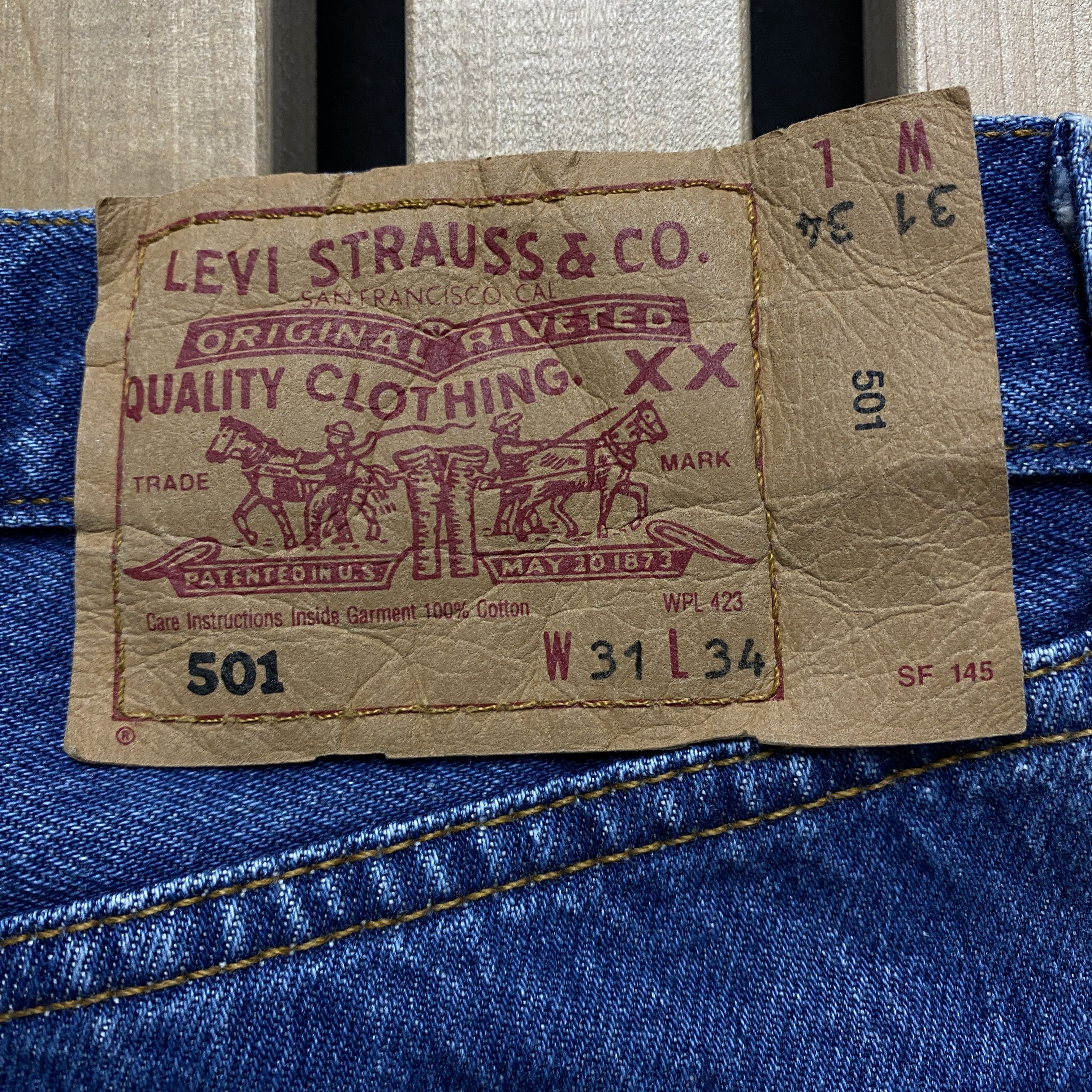 Levi's × Levi's Vintage Clothing × Vintage Mens Jeans Denim Levis 501 Vintage Size 31 Blue Size US 31 - 6 Thumbnail