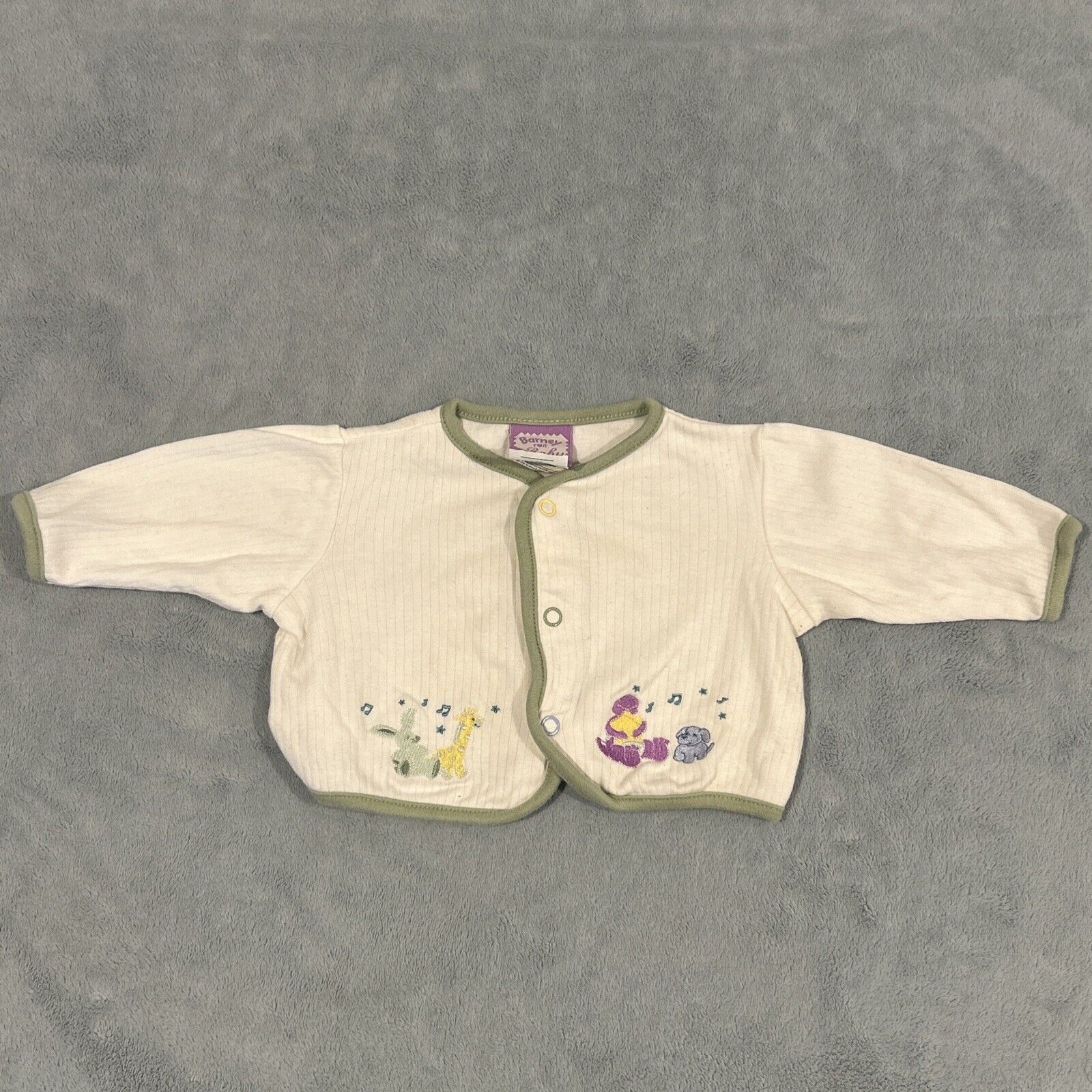 Barneys New York 1990s Barneys Knit Cardigan Baby Toddler 3/6 Months Sweater Size M / US 6-8 / IT 42-44 - 1 Thumbnail