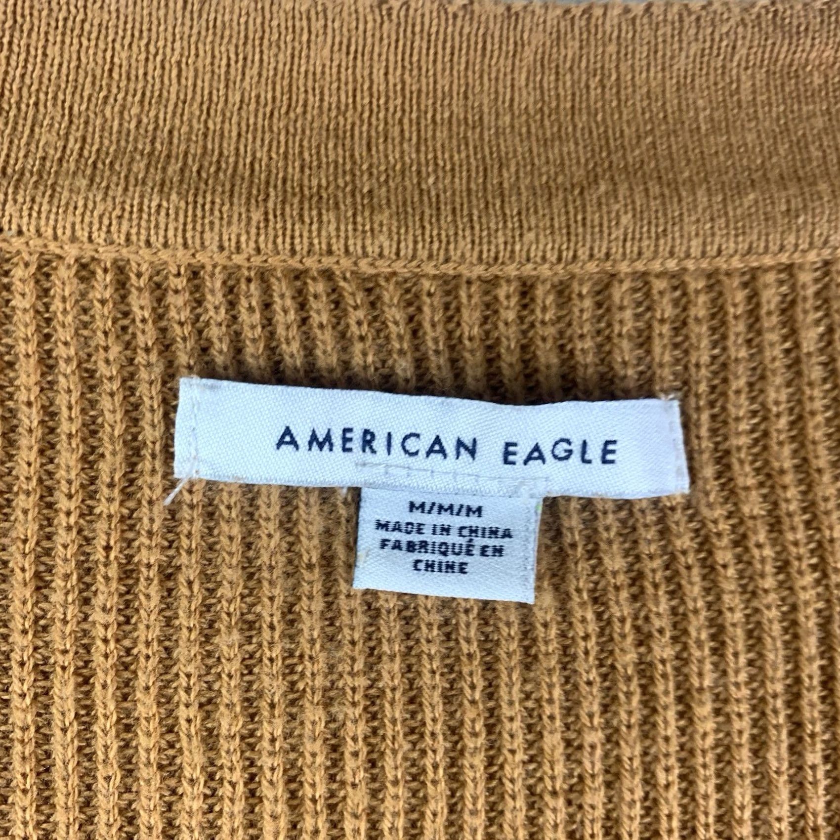 American Eagle Outfitters American Eagle Sweater Knit V Neck Long sleeve Rust Orange Womens Medium Size M / US 6-8 / IT 42-44 - 2 Thumbnail