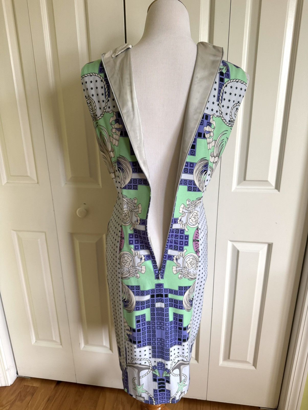 Versace VERSACE COLLECTION Multicolor Stretch Cocktail Dress 8/44 Size M / US 6-8 / IT 42-44 - 5 Thumbnail