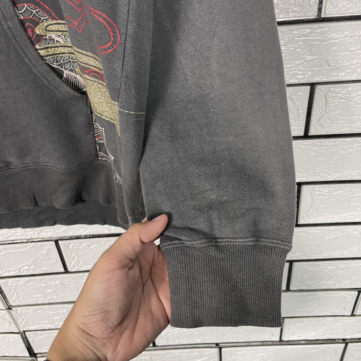 Japanese Brand Sorridere Koi Fish Sukajan Pullover Hoodie Size US L / EU 52-54 / 3 - 11 Thumbnail