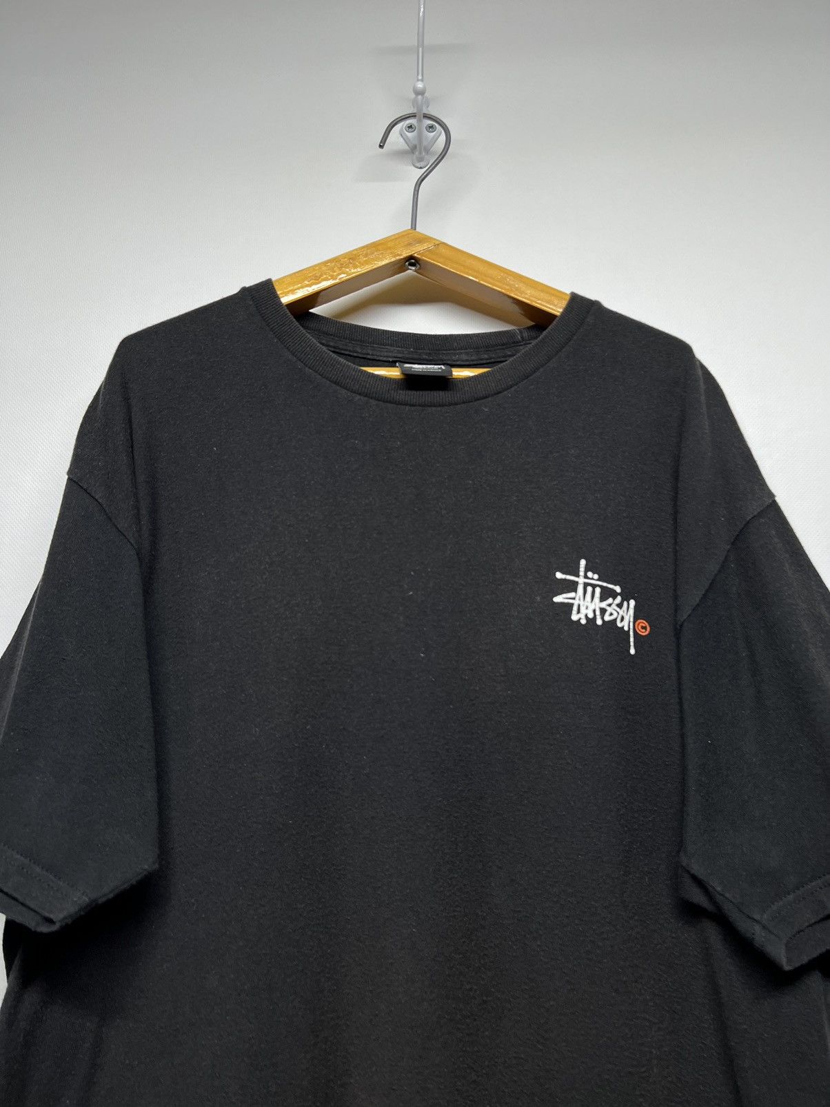 Stussy Vintage Y2k Stussy 🖤 Faded Big Logo T-Shirt 00’s Size US M / EU 48-50 / 2 - 1 Thumbnail