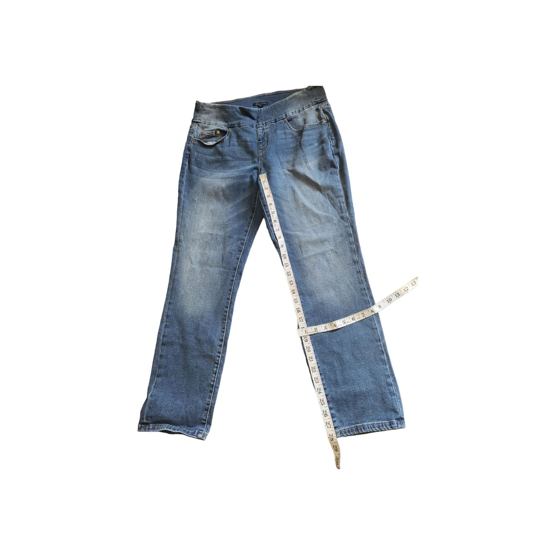 Tommy Hilfiger Tommy Hilfiger Maternity Jeans Women Sz 14 Blue Denim Stretc Size 33" - 4 Thumbnail