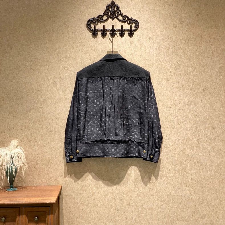 Louis Vuitton Louis Vuitton Black flower tannin full print logo jacket Size XXS / US 00 / IT 34 - 2 Thumbnail